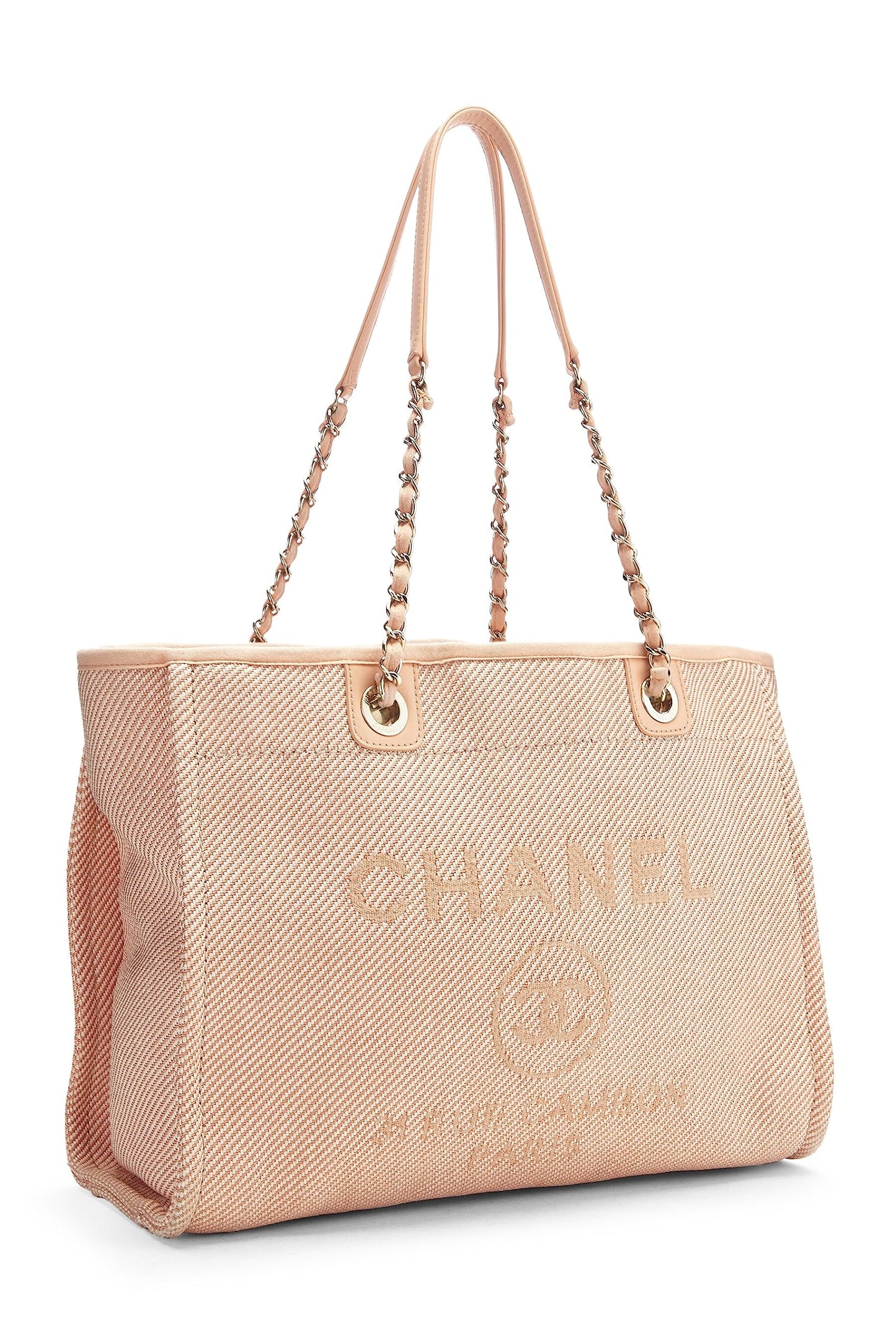 Chanel, Pink Canvas Deauville Small, Pink