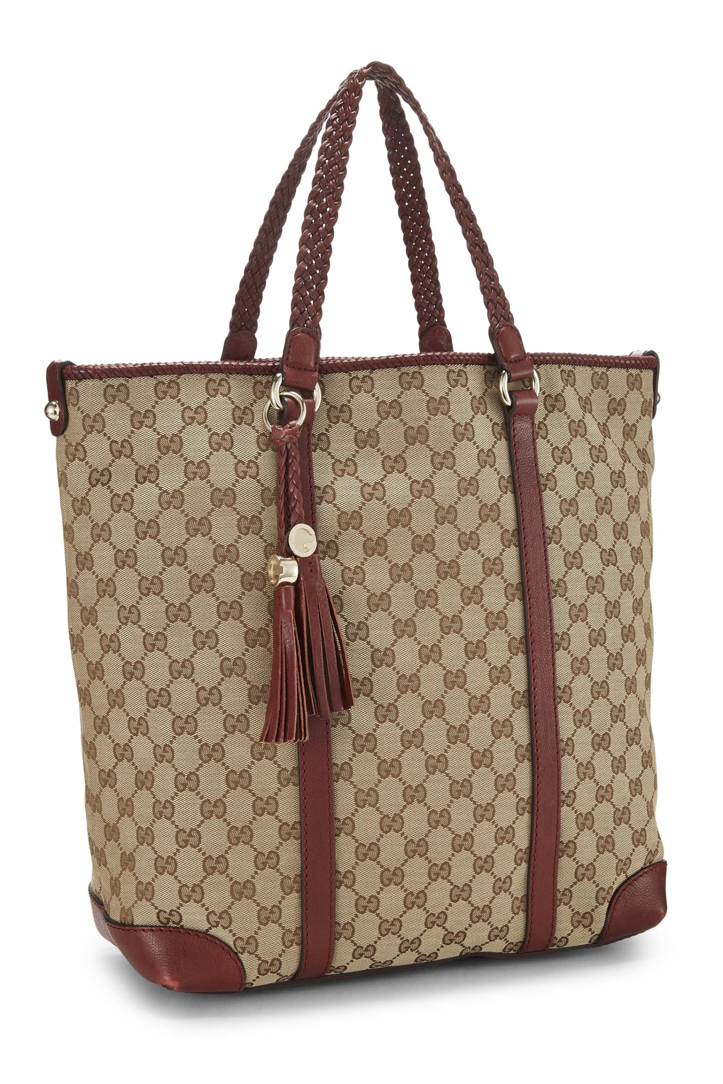 Gucci, Burgundy Original GG Canvas Tote, Burgundy