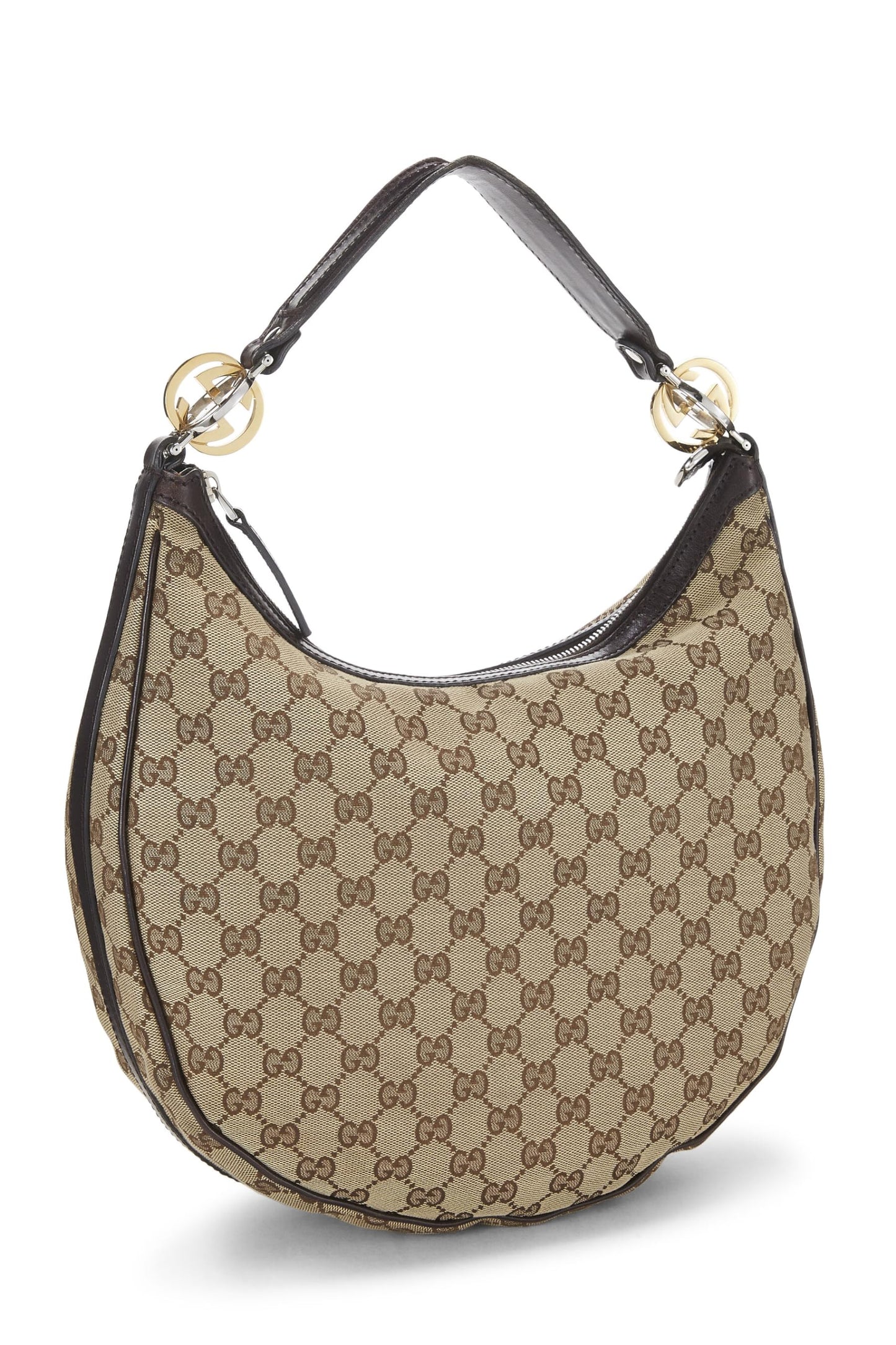 Gucci, Original GG Canvas Twins Hobo, Brown