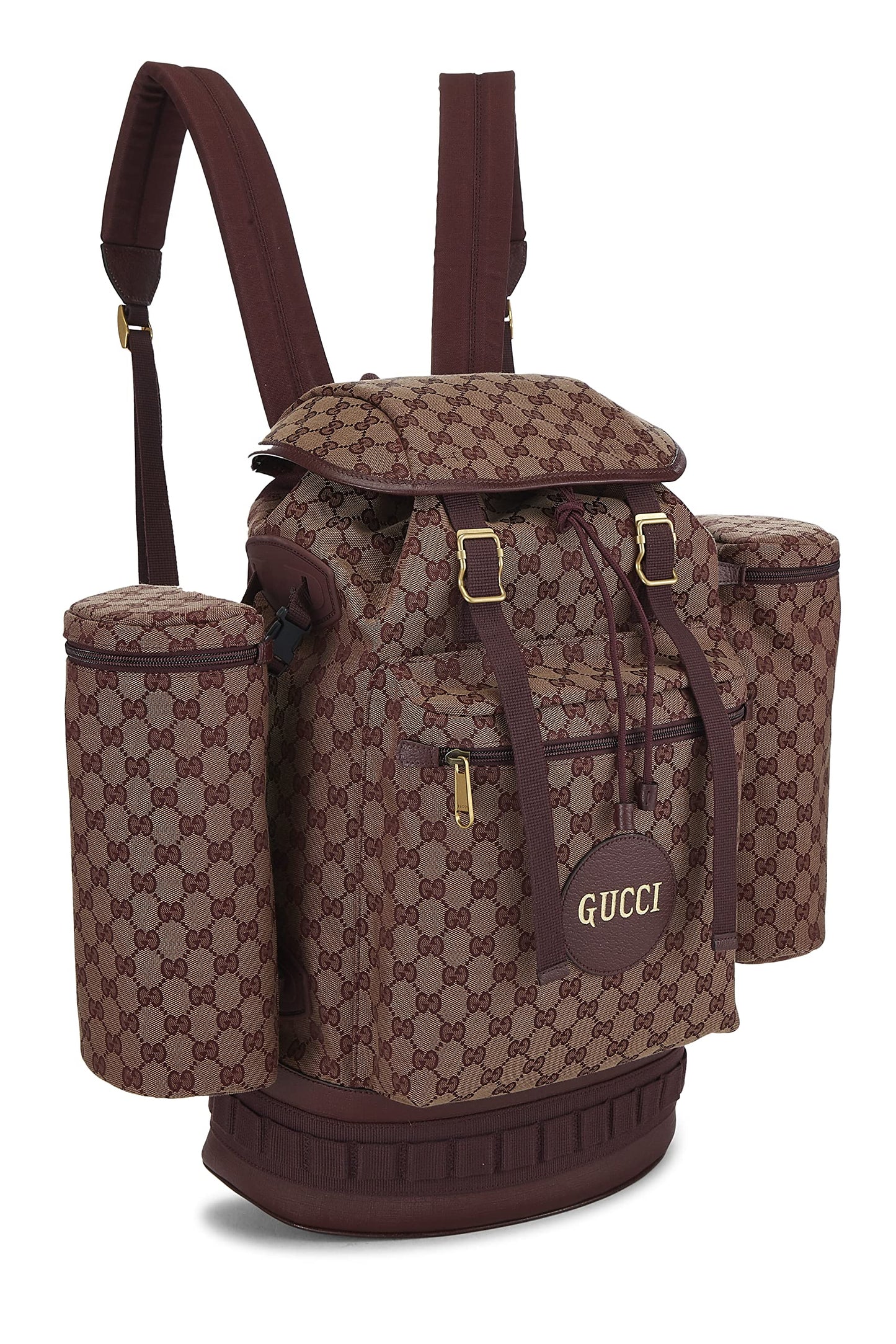 Gucci, Burgundy GG Canvas Alpina Trekking Backpack, Burgundy