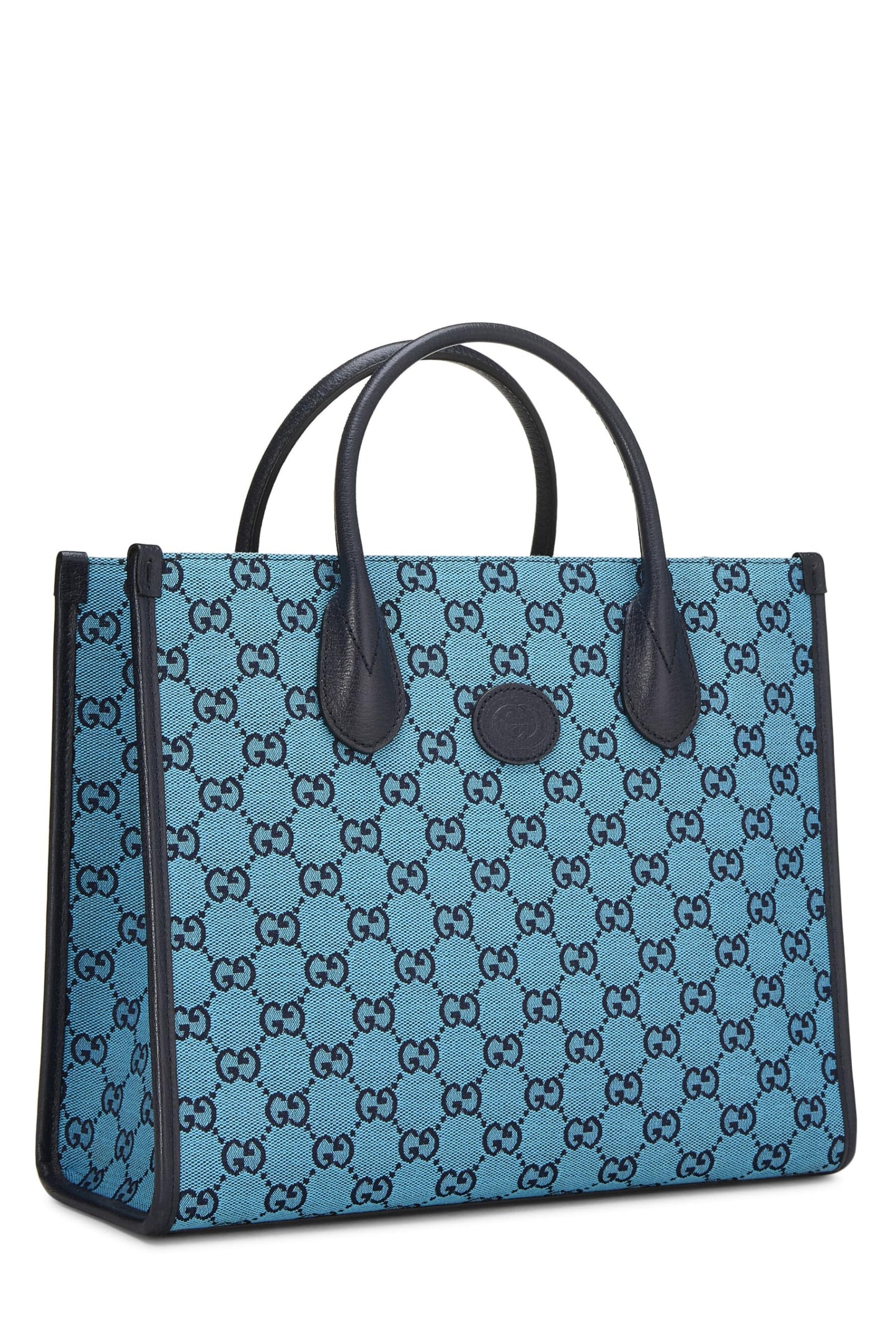 Gucci, Blue Original GG Canvas Tote Small, Blue
