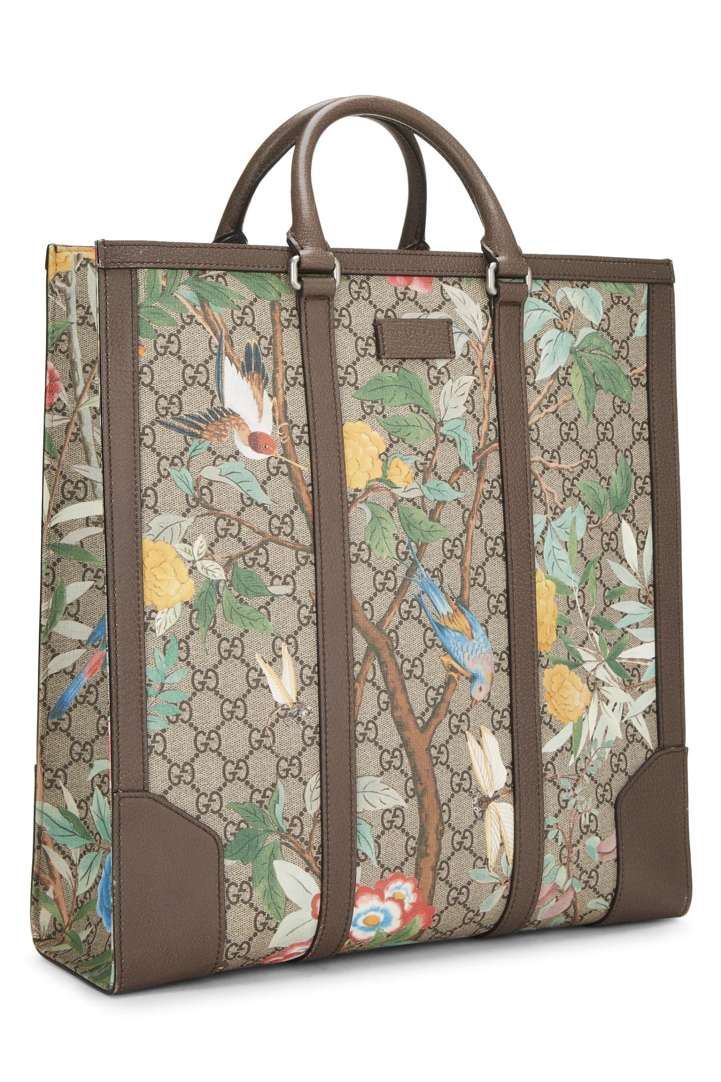 Gucci, Original GG Supreme Canvas Tian Tote Large, Brown