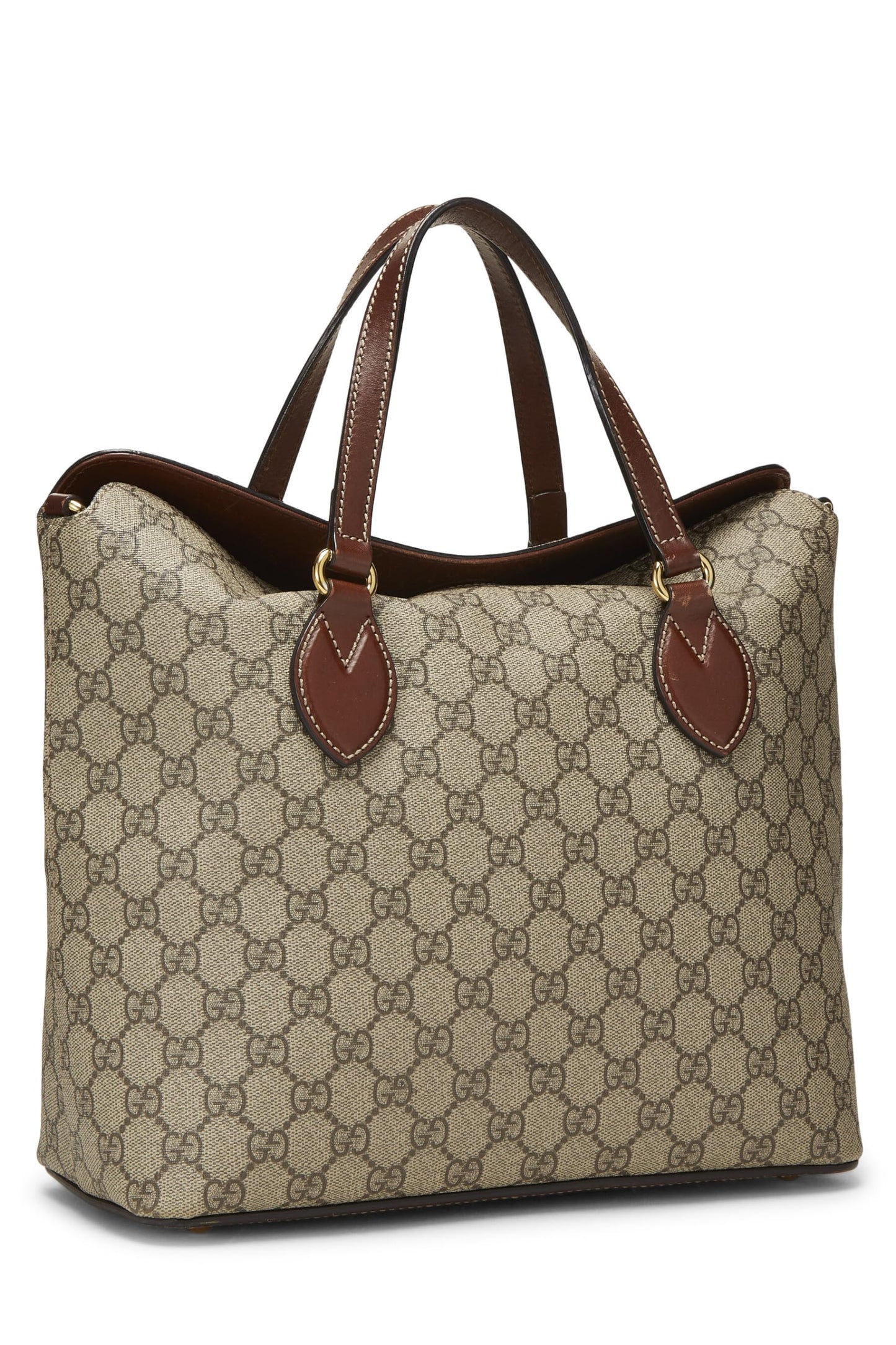 Gucci, Original GG Supreme Canvas Linea Fold Over Bag, Brown
