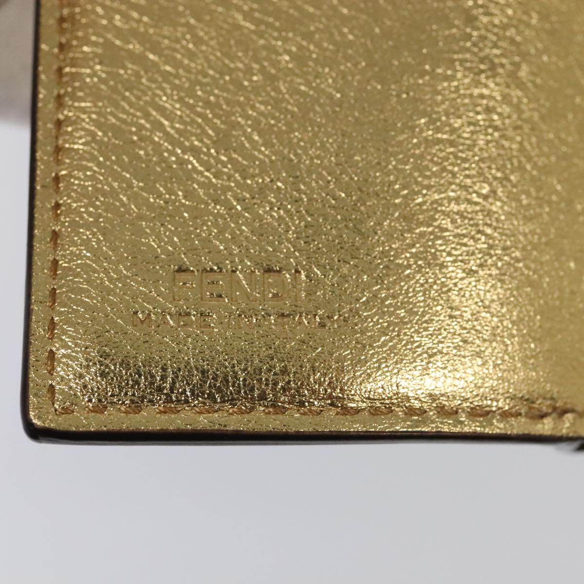 FENDI Zucca Canvas Wallet Gold Tone 8M0395 93704