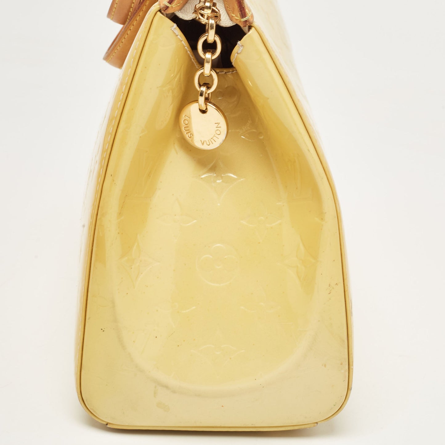 Louis Vuitton Jaune Passion Monogram Vernis Brea Mm Bag
