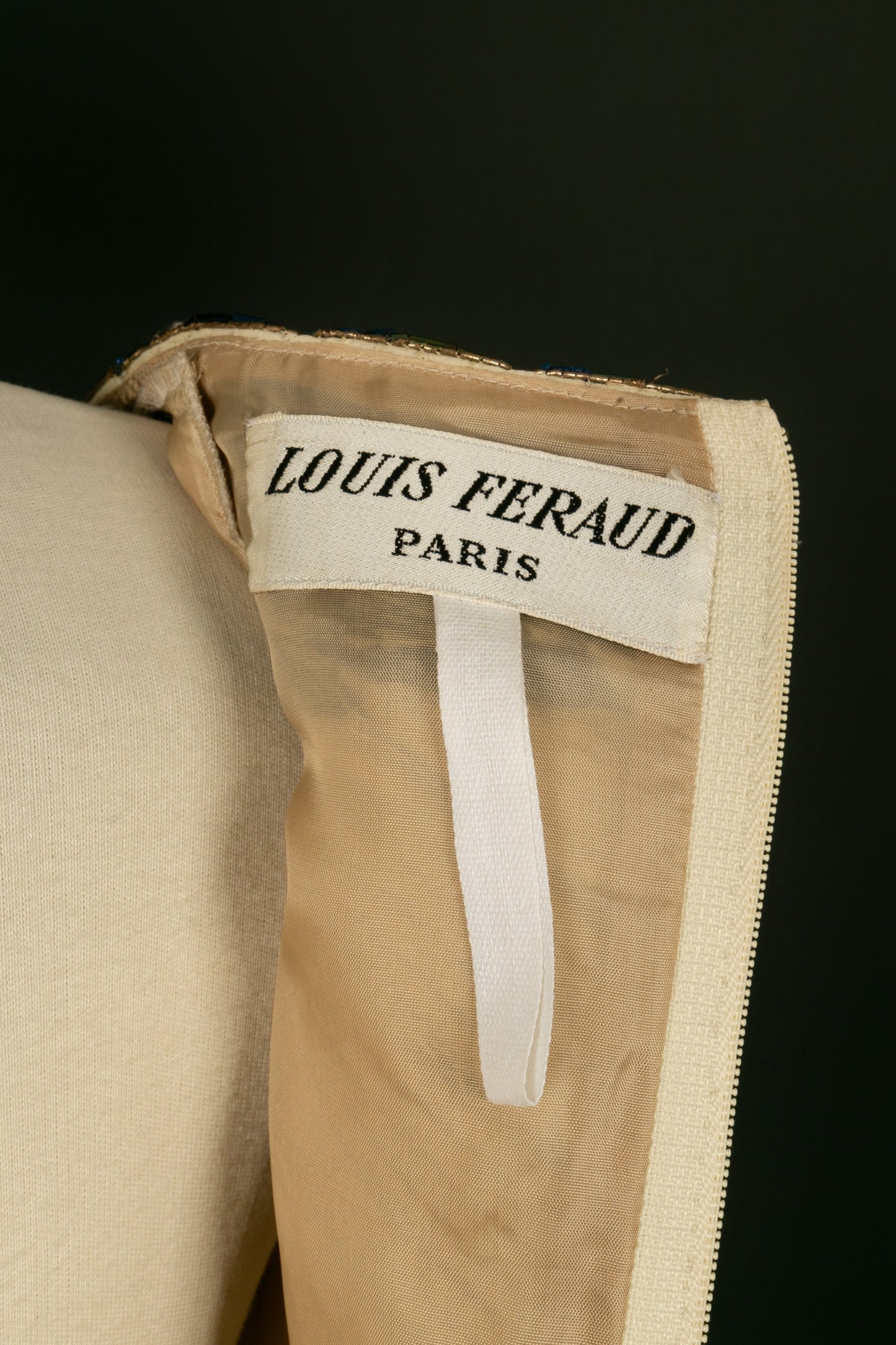 Robe dorée Louis Féraud Haute Couture