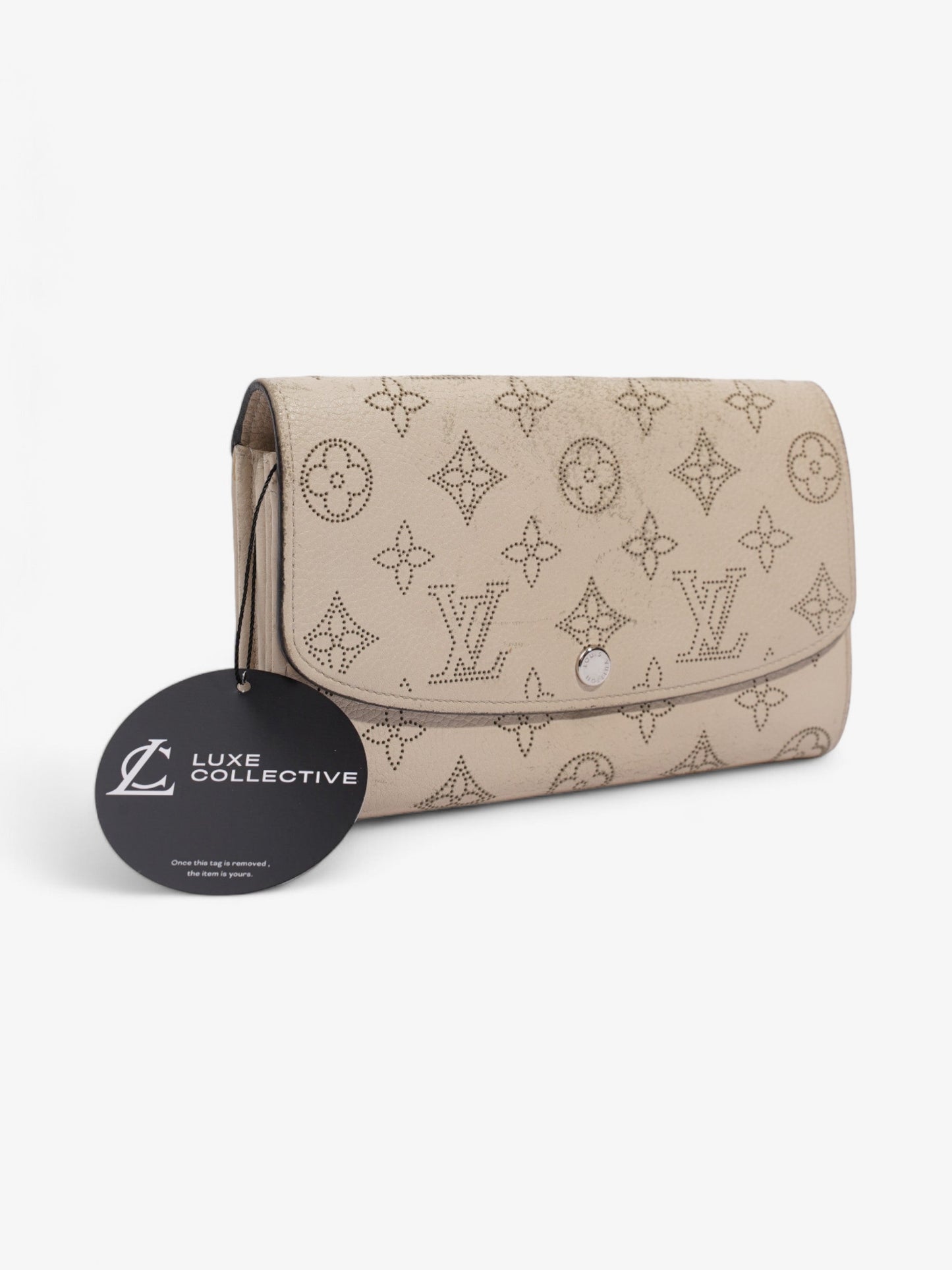 Louis Vuitton Iris Wallet Neutral Mahina Leather