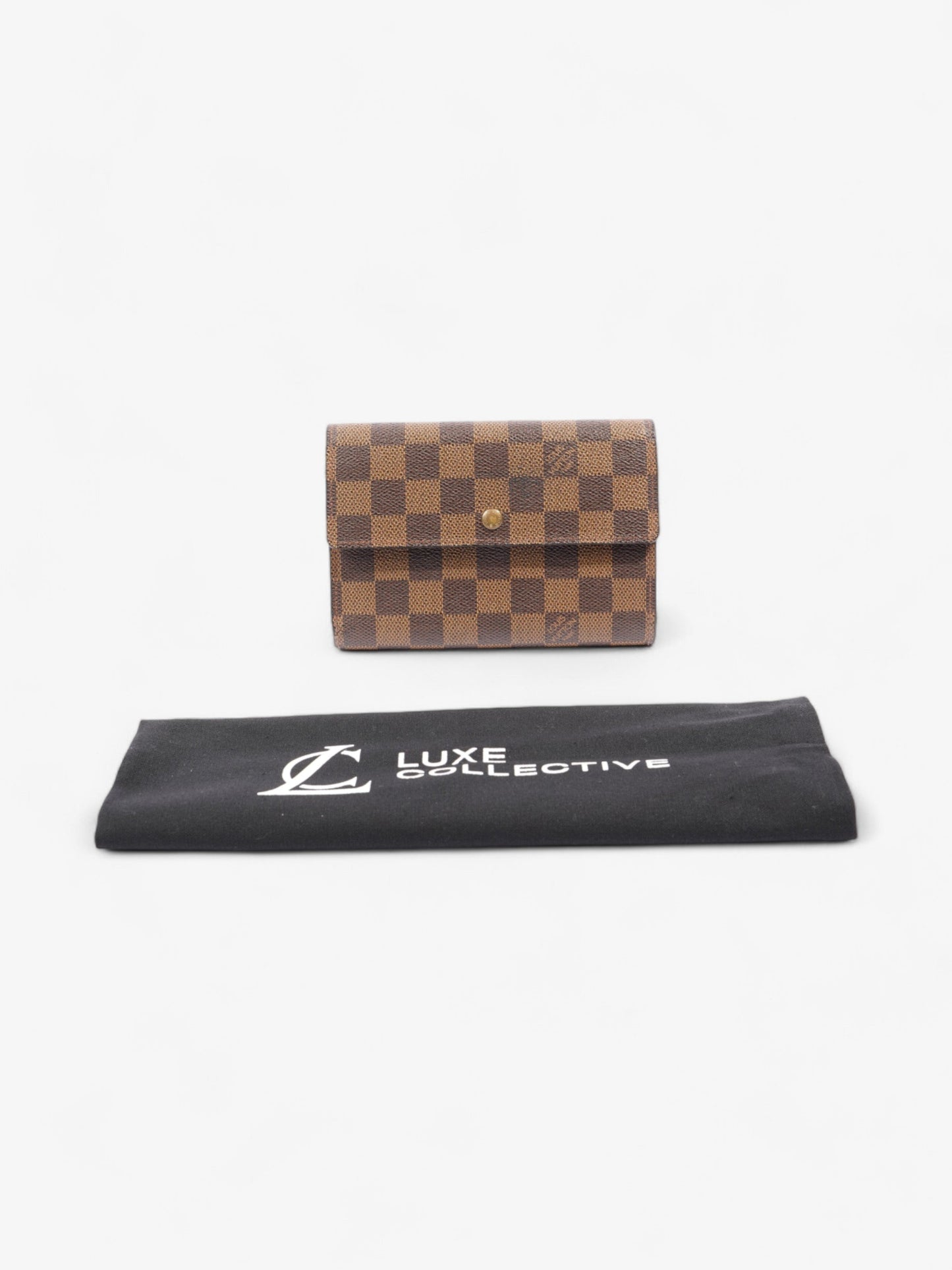Louis Vuitton Porte Tresor Etui Papier Damier Ebene Coated Canvas