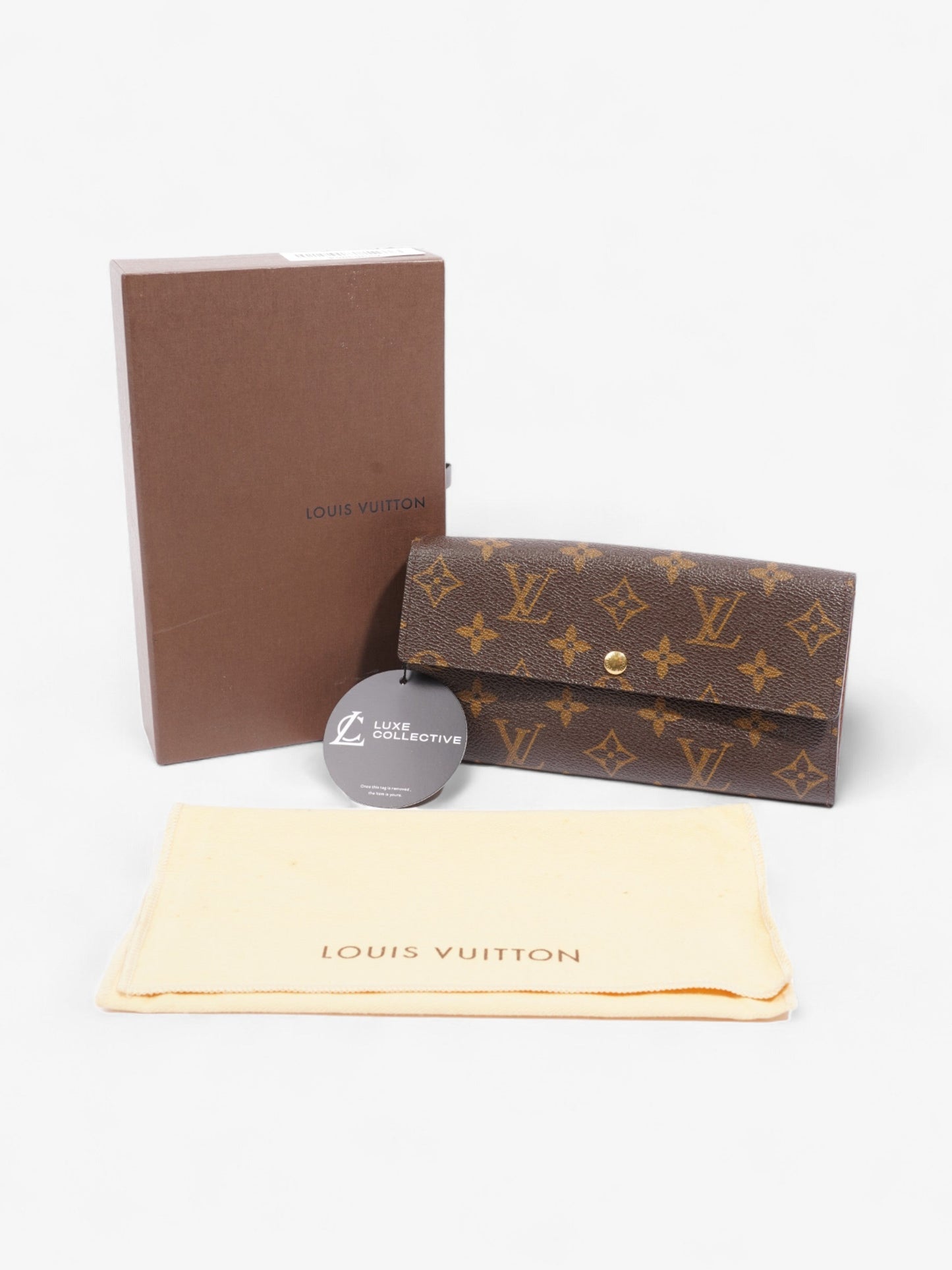 Louis Vuitton Sarah Wallet Monogram Coated Canvas