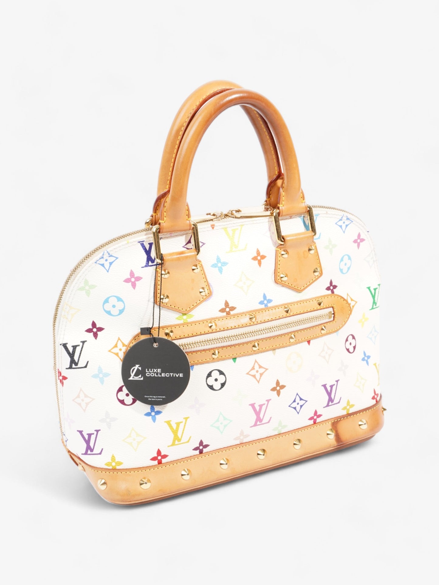 Louis Vuitton Louis Vuitton Alma White / Multicolour Canvas PM