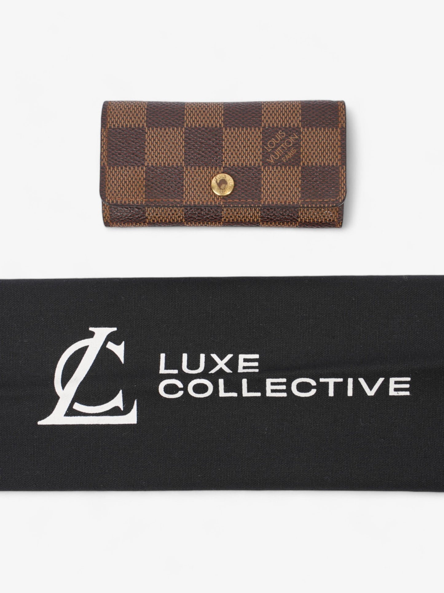 Louis Vuitton Multicles 4 Key Holder Damier Ebene Coated Canvas