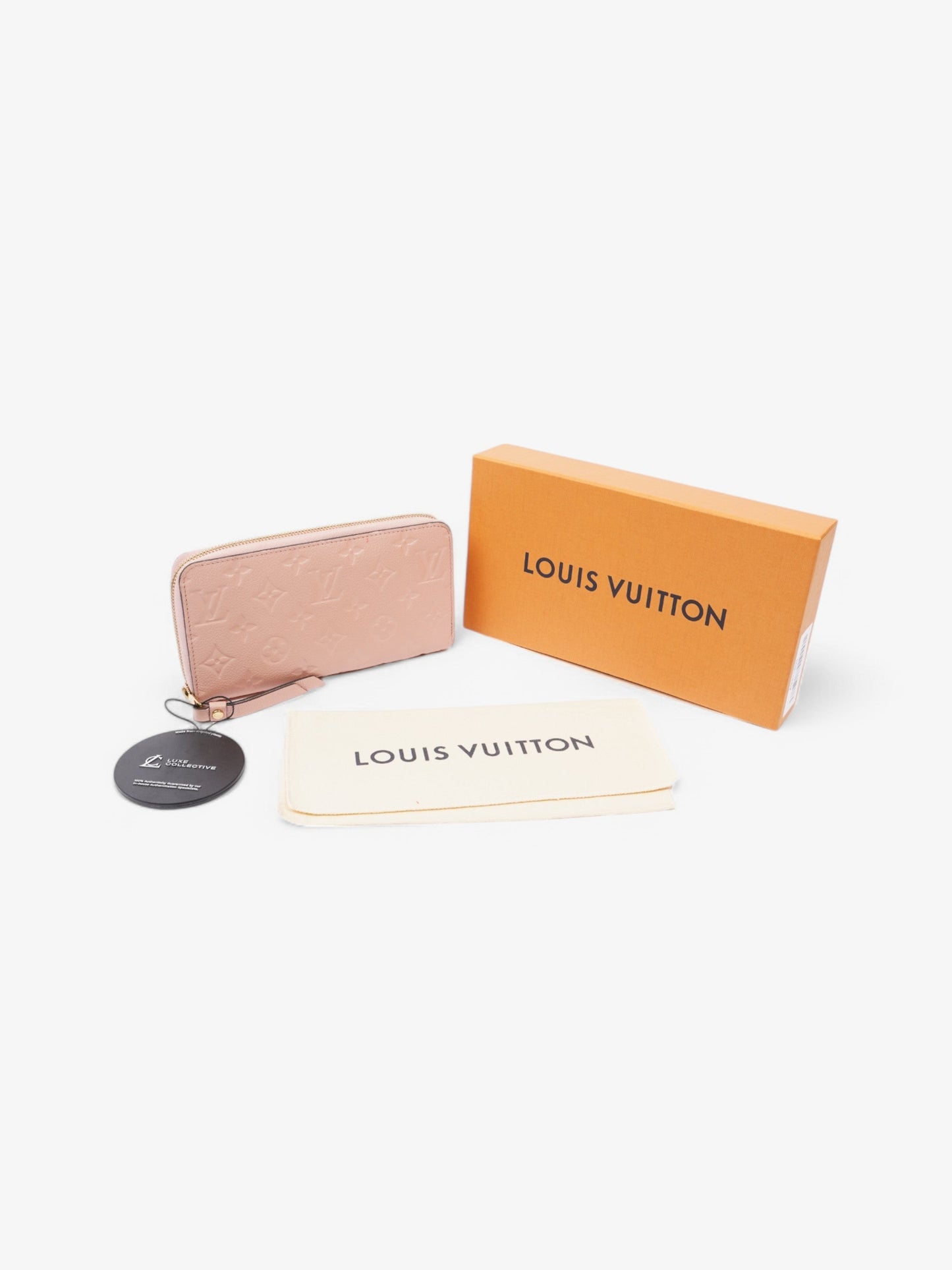 Louis Vuitton Zippy Wallet Rose Empreinte Leather