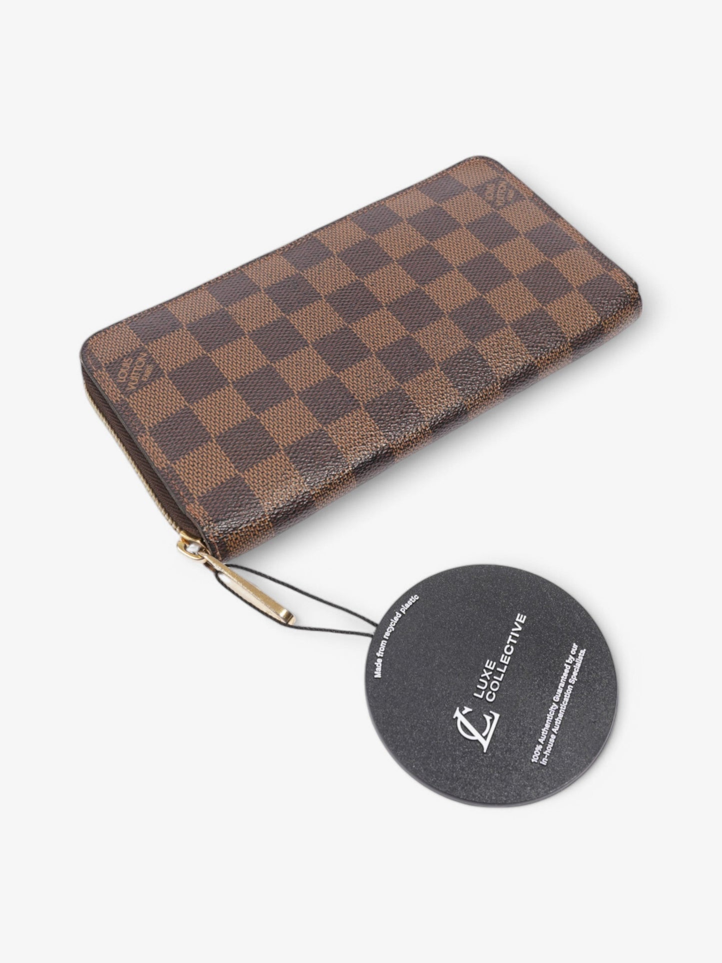 Louis Vuitton Zippy Wallet Damier Ebene Coated Canvas