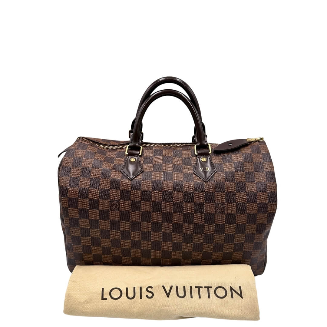 Speedy 35 Damier Ebène LV personalizzato