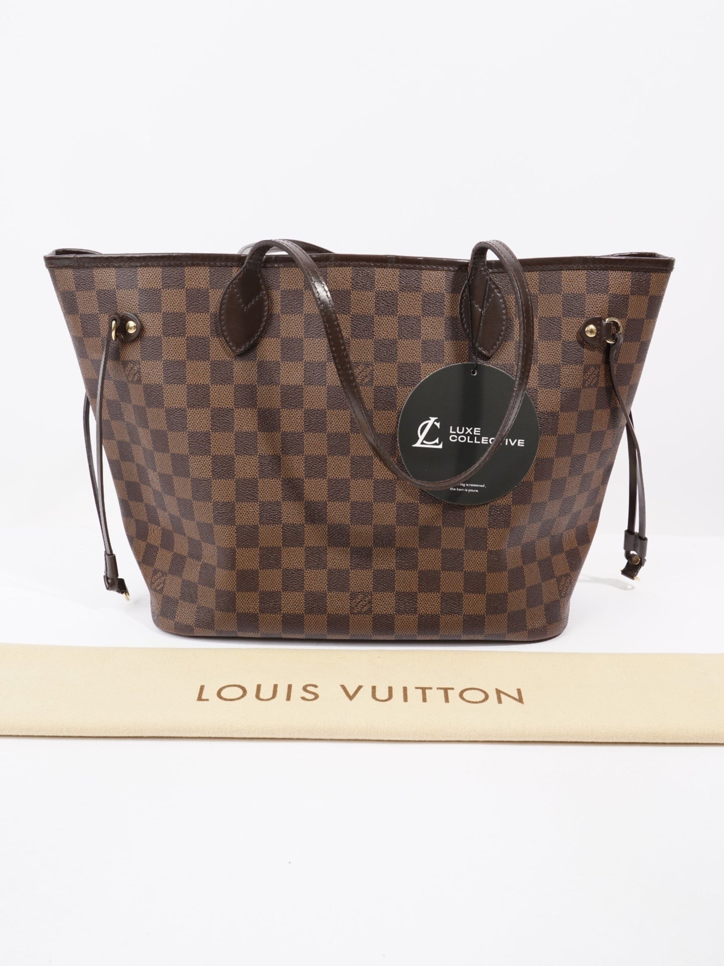 Louis Vuitton Neverfull Damier Ebene Coated Canvas MM