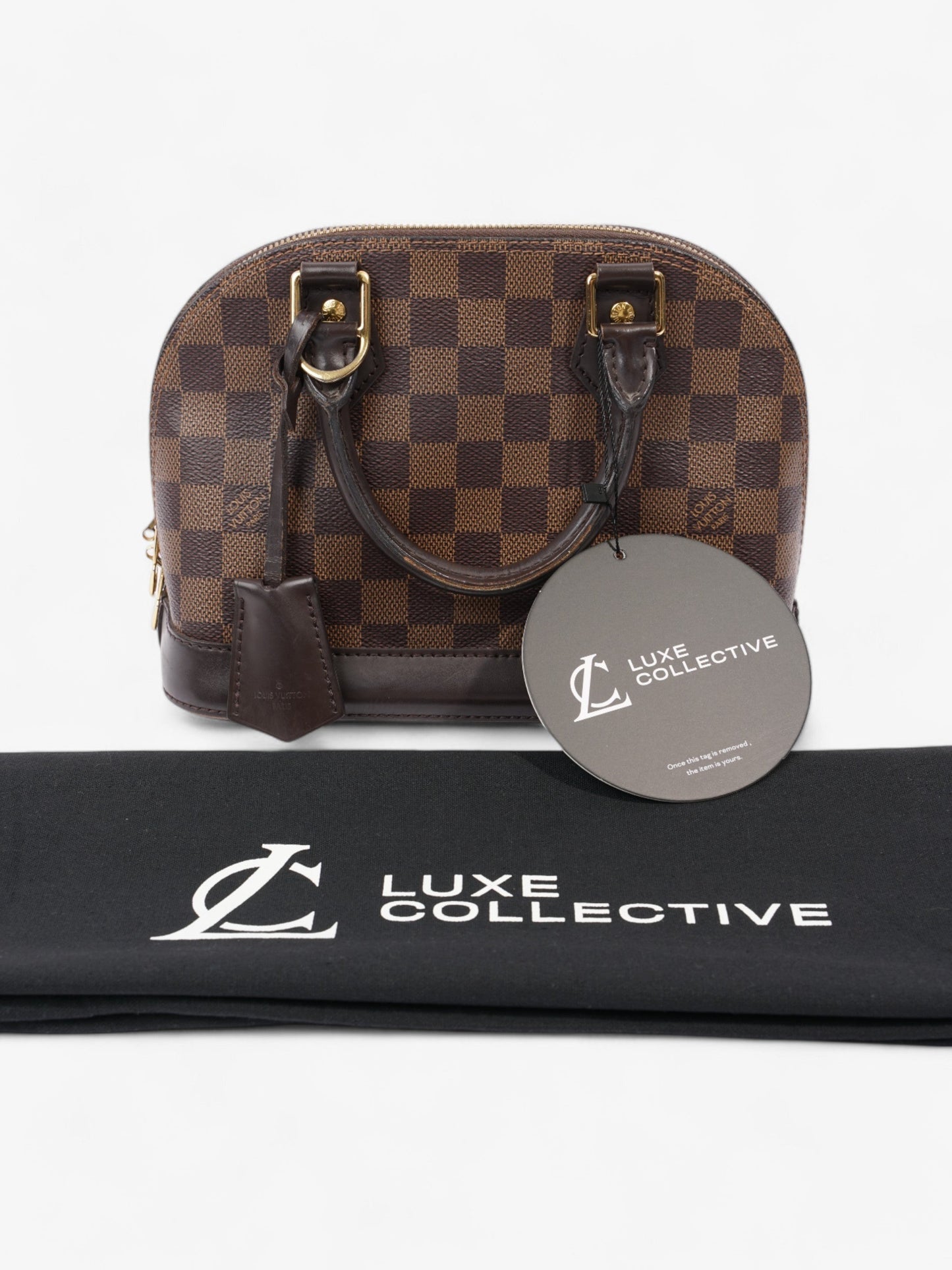 Louis Vuitton Alma Damier Ebene Coated Canvas BB