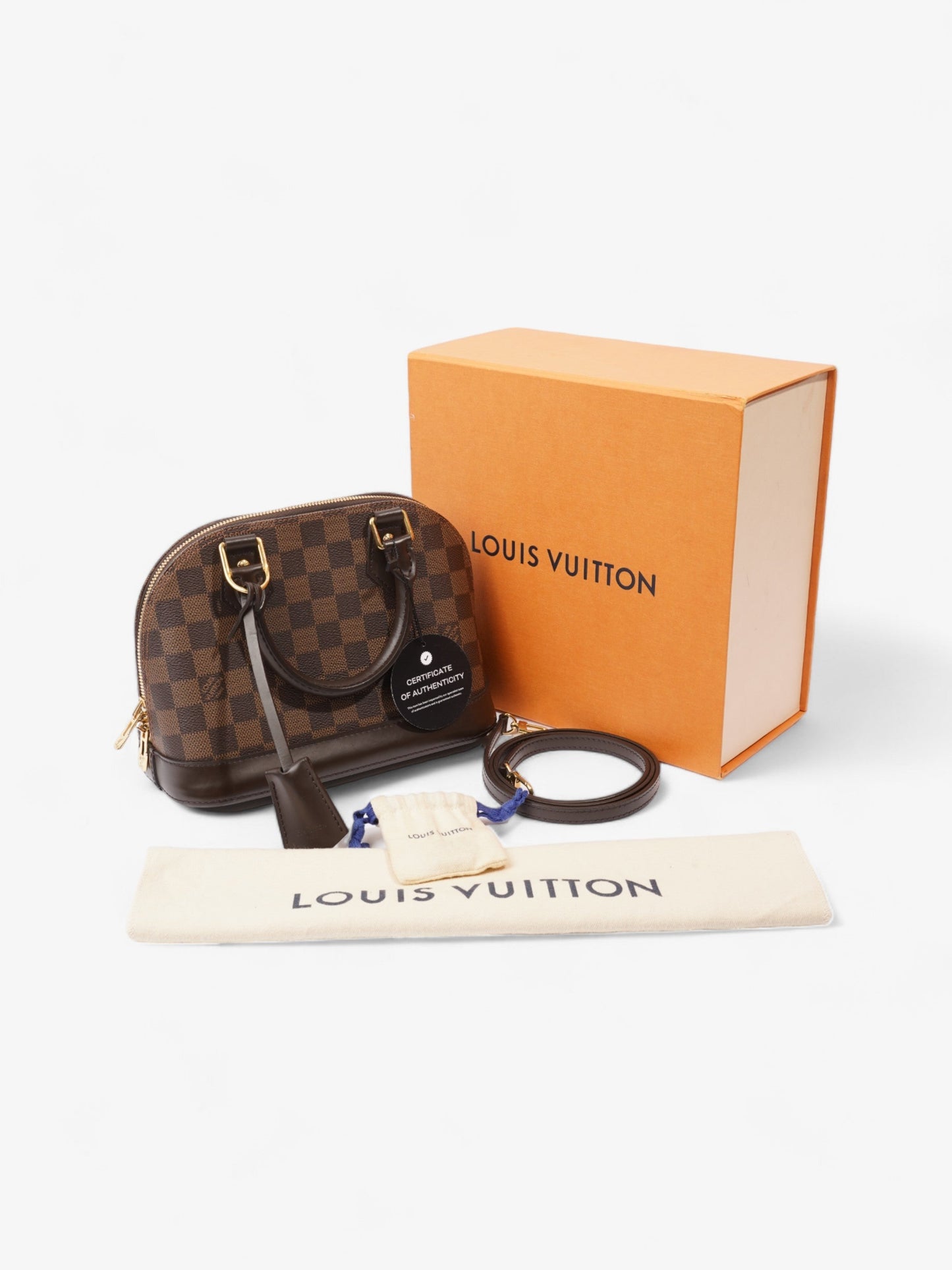 Louis Vuitton Alma Damier Ebene Coated Canvas BB