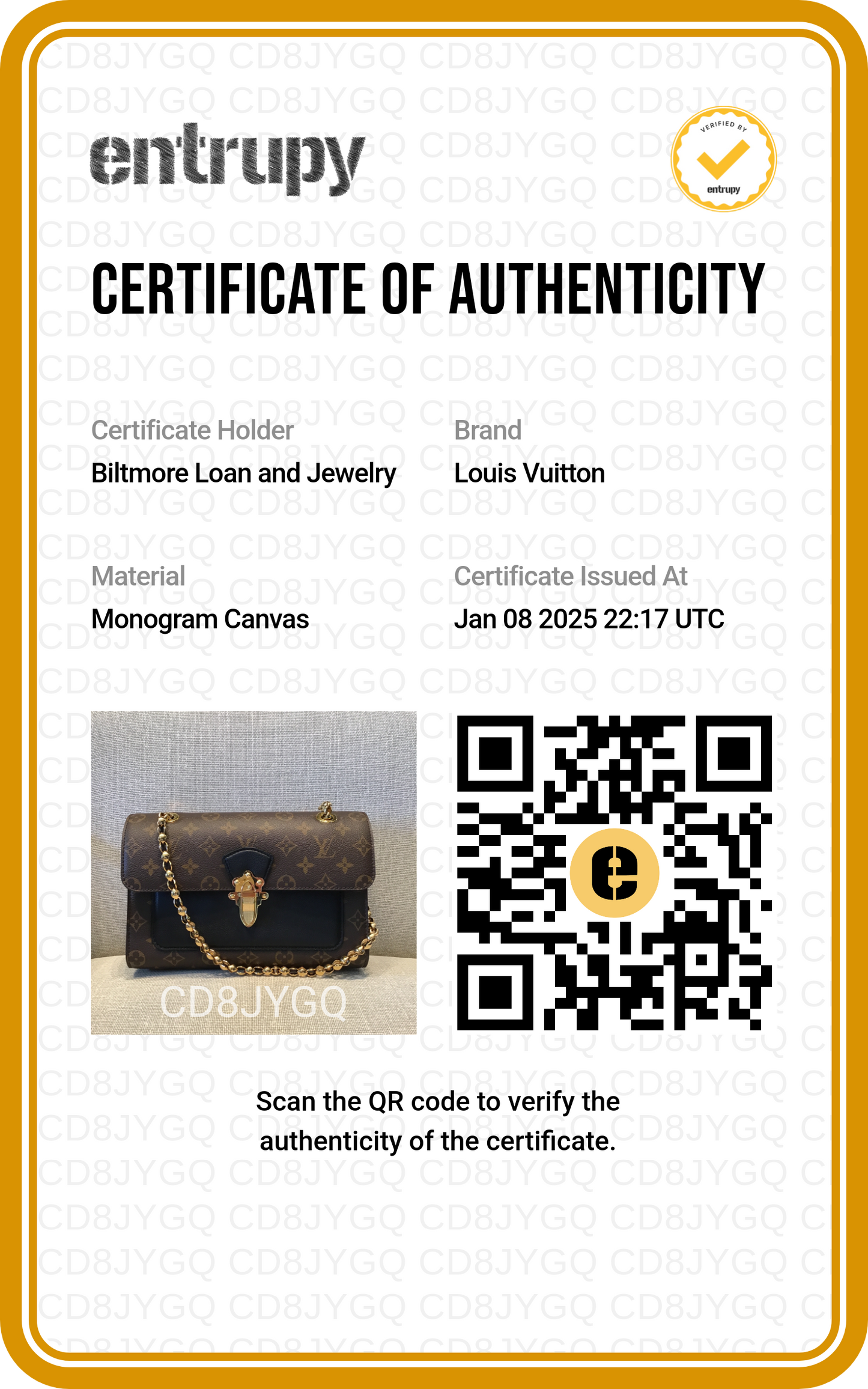 Louis Vuitton Black Monogram Canvas Victoire Chain Bag