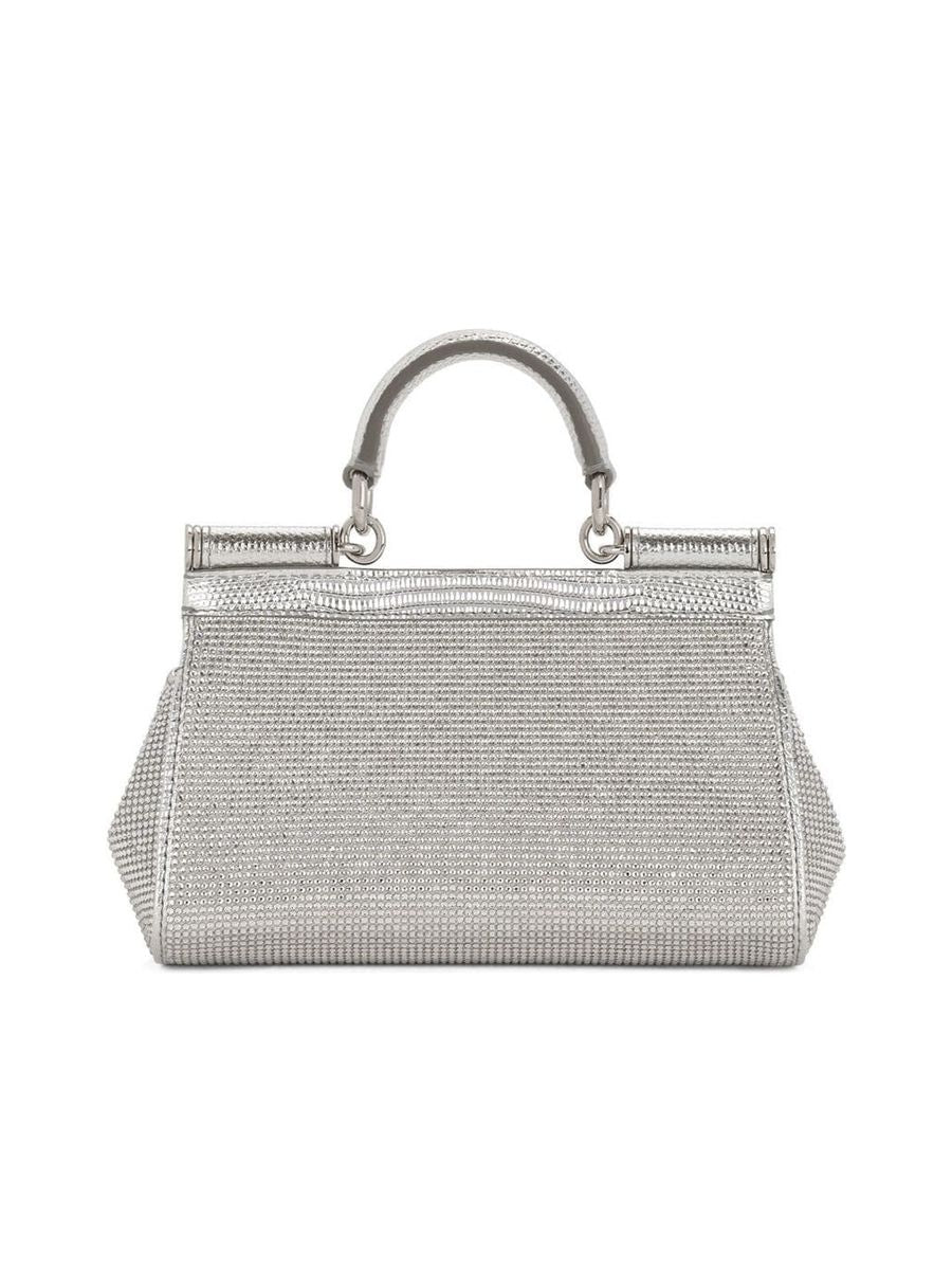 Embellished Silk Satin Handbag