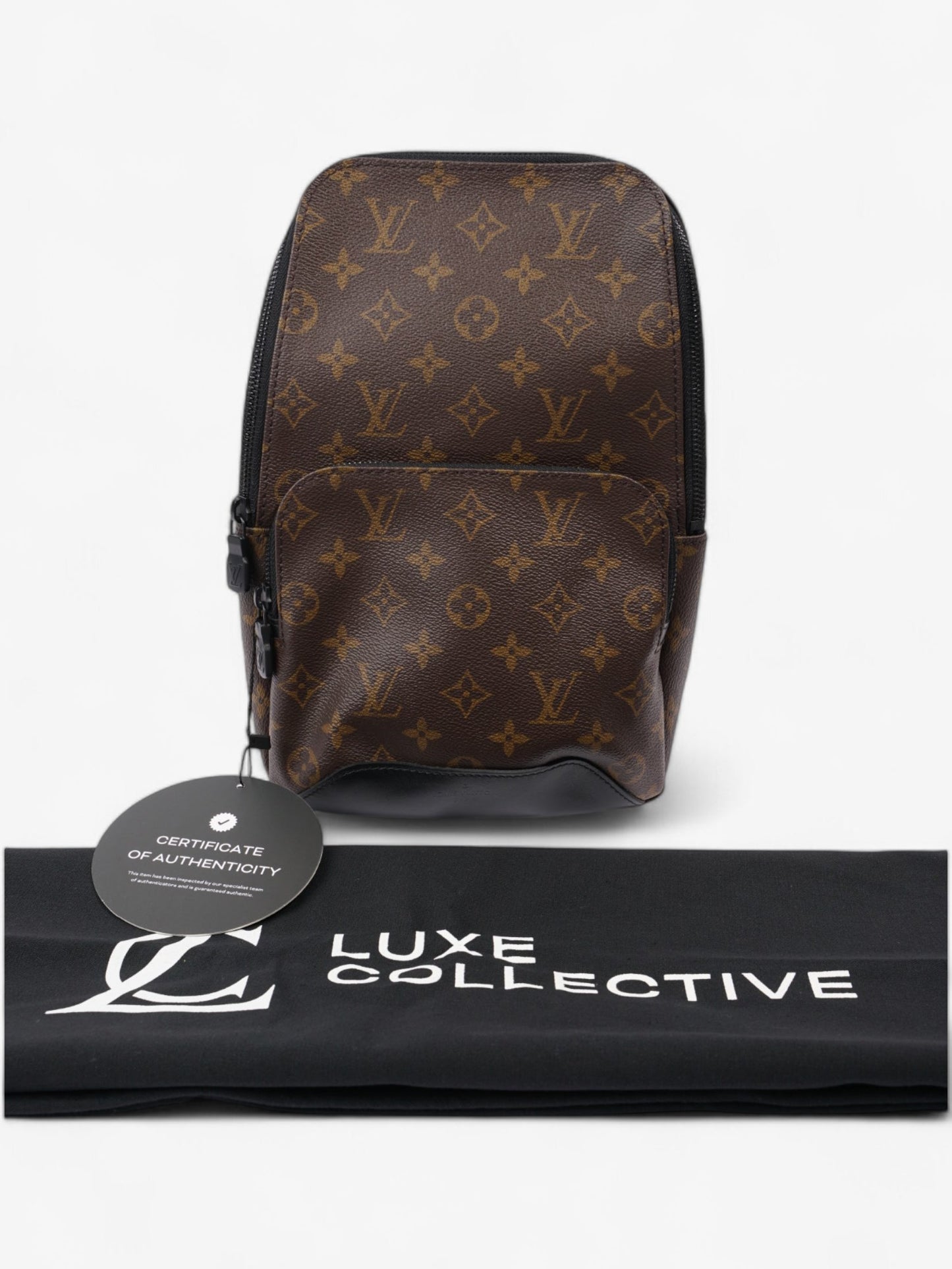Louis Vuitton Avenue Sling Bag Monogram / Black Coated Canvas