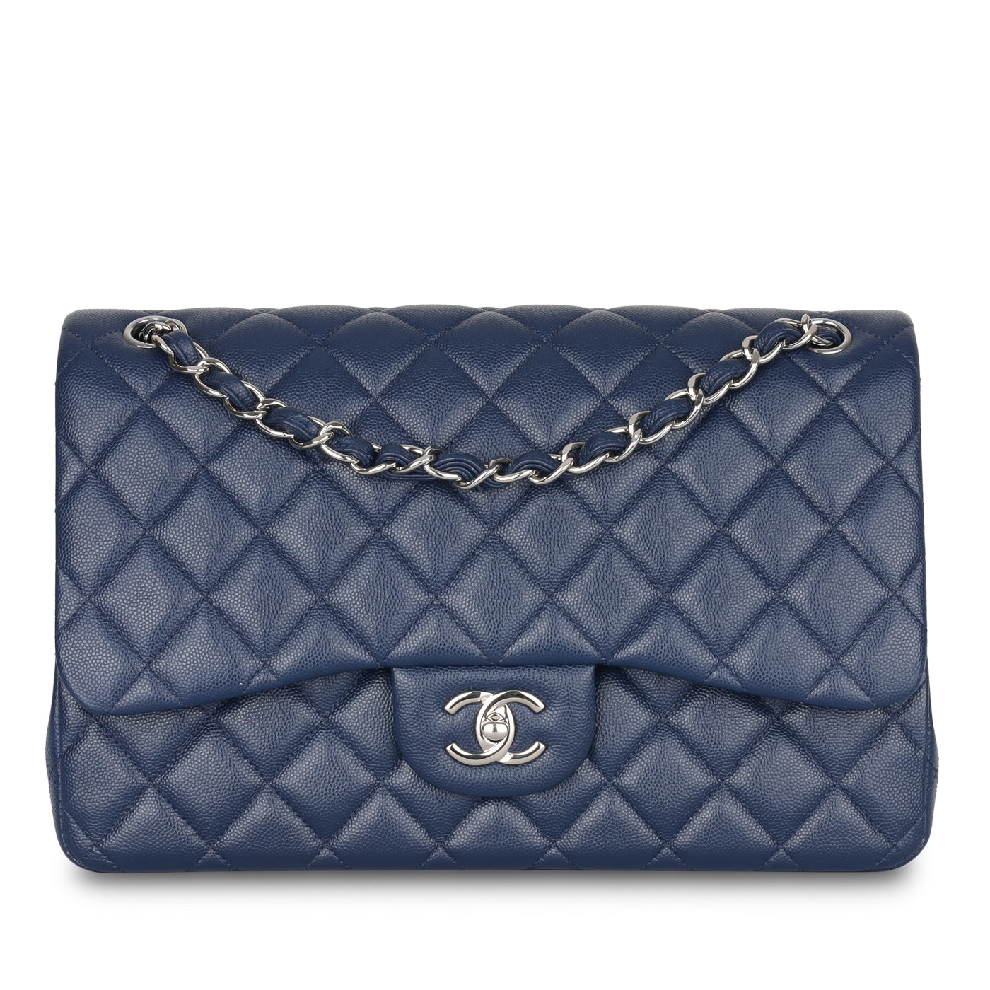 Chanel Jumbo Classic Flap Bag - Navy