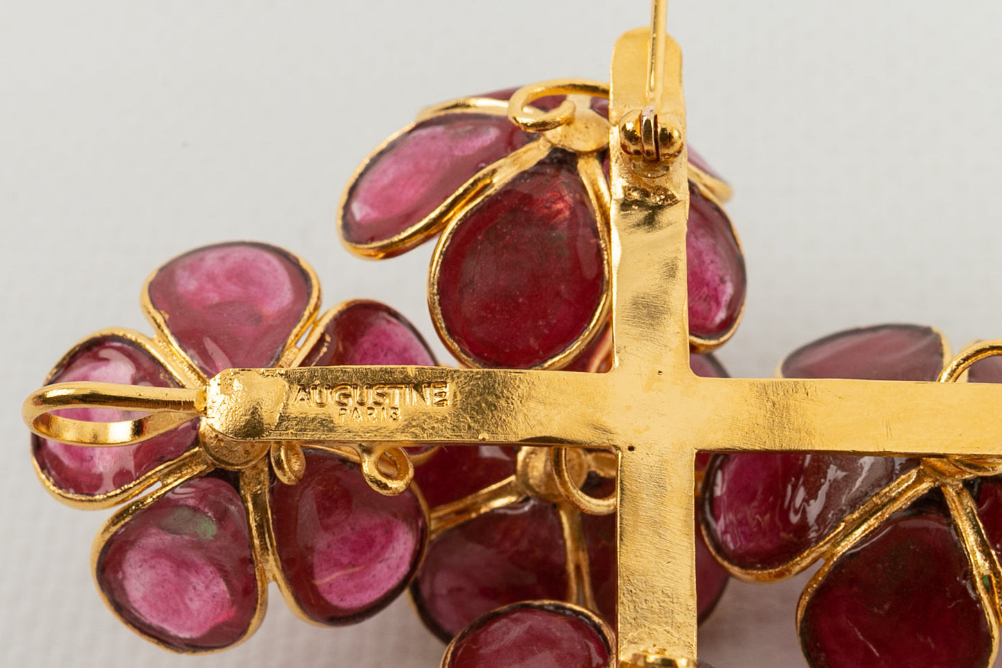 Broche croix àfleurs Augustine