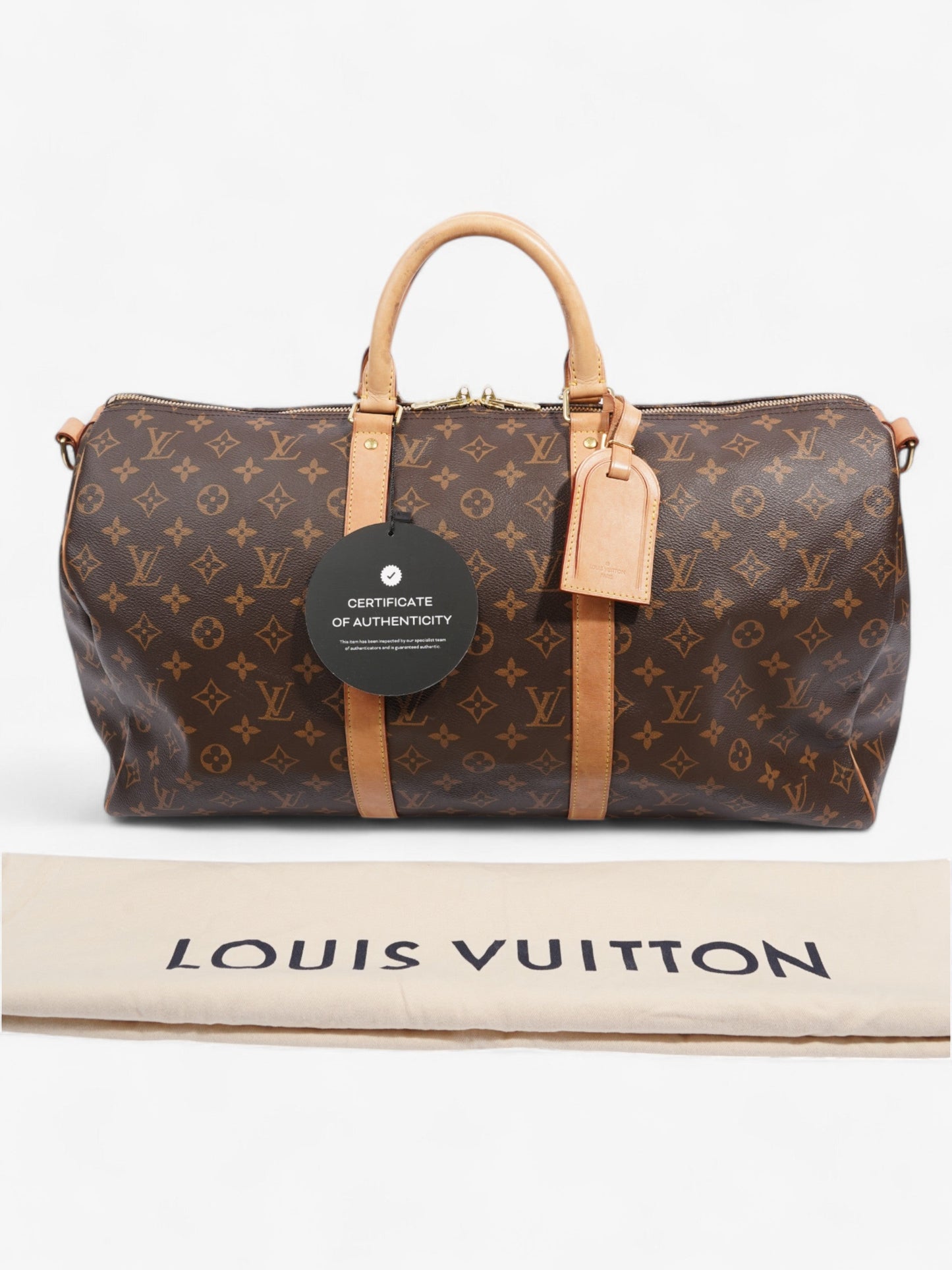 Louis Vuitton Keepall Bandouliere Monogram Coated Canvas 50