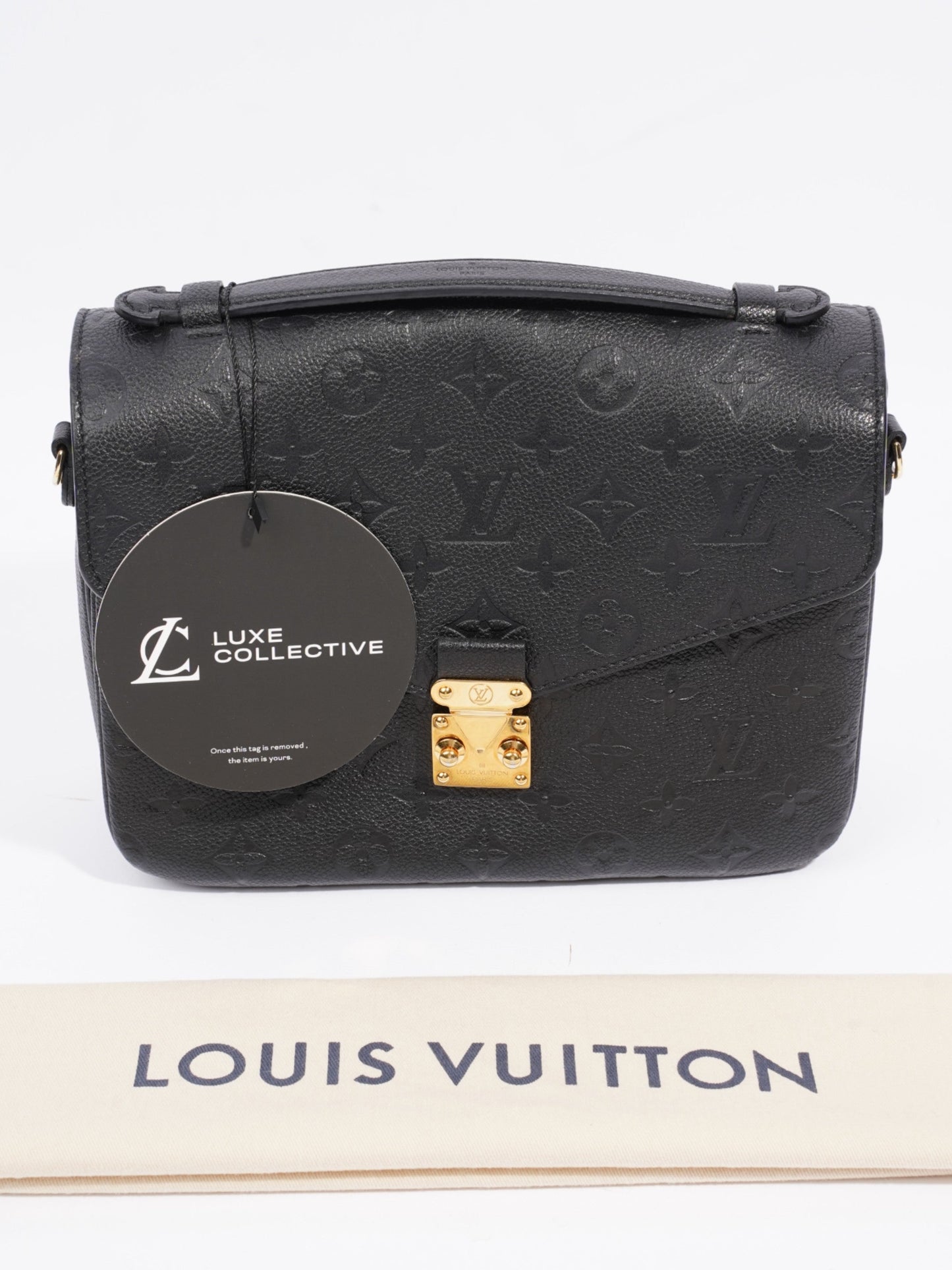 Louis Vuitton Pochette Metis Black Empreinte Leather
