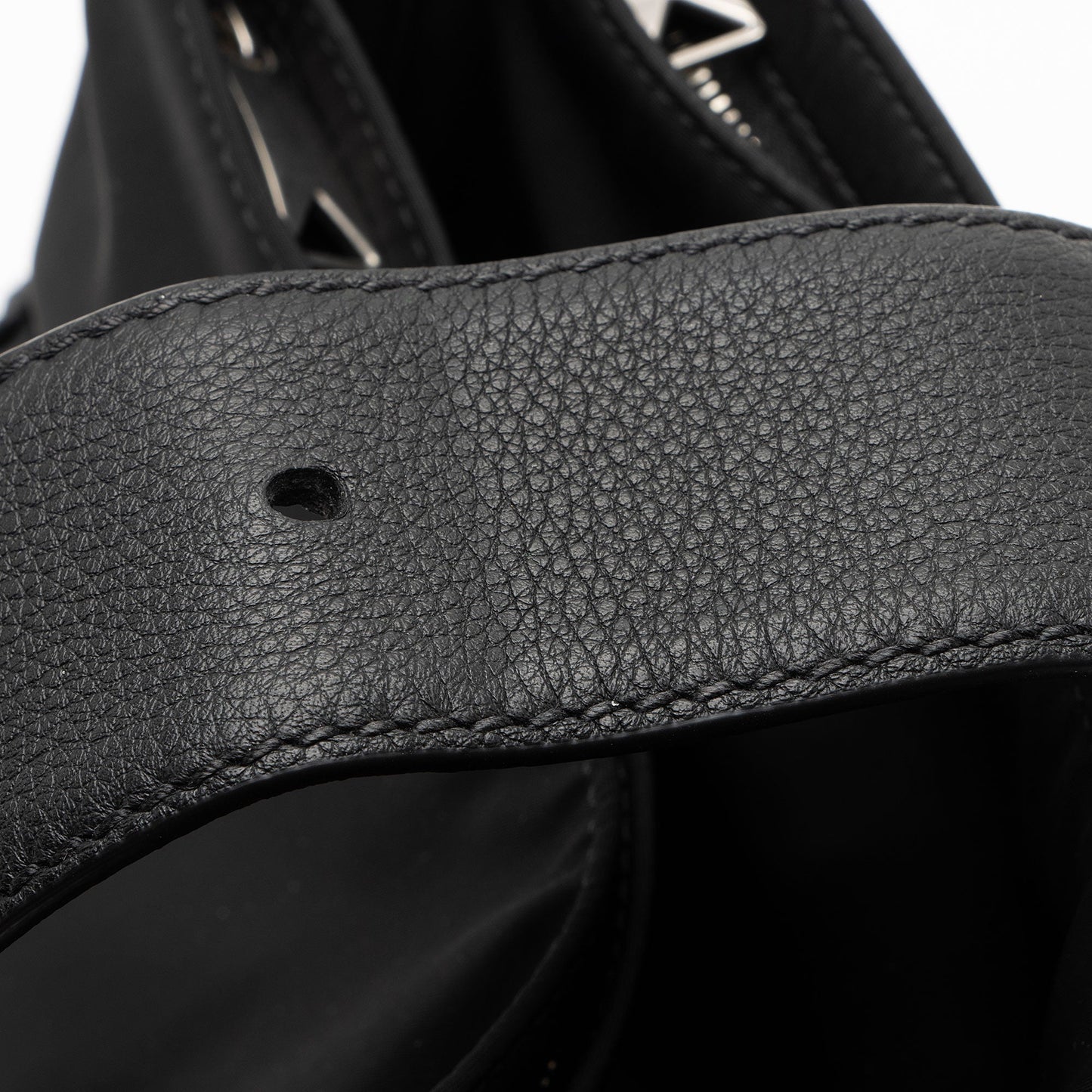 Bottega Veneta Nylon Calfskin Buckle Mini Shoulder Bag (SHF-uylolI)
