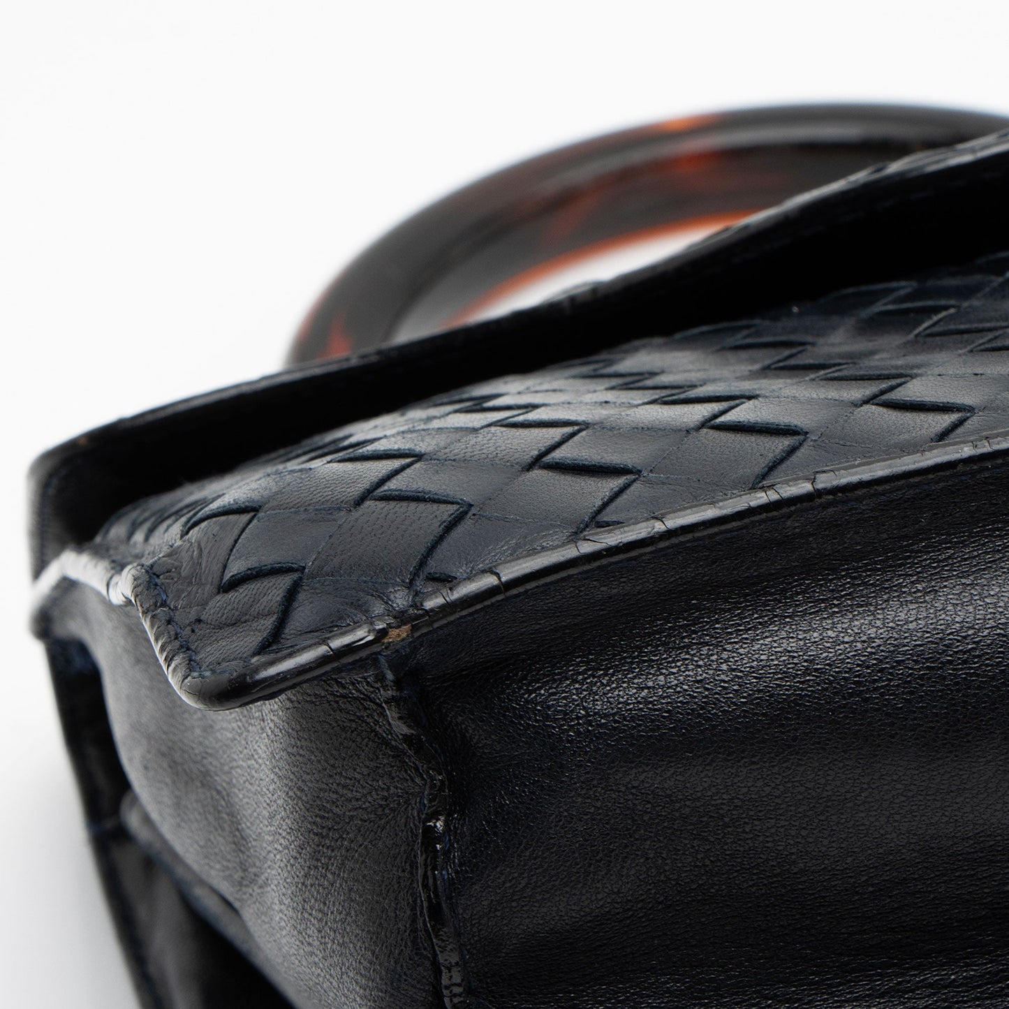 Bottega Veneta Vintage Intrecciato Nappa Top Handle (SHF-88Arm6)