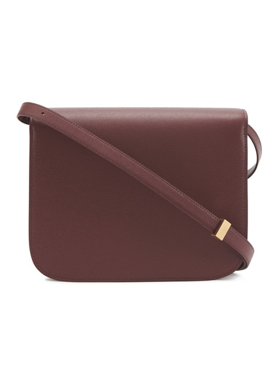 Medium Classic Bag in Grenat Calfskin Liégé