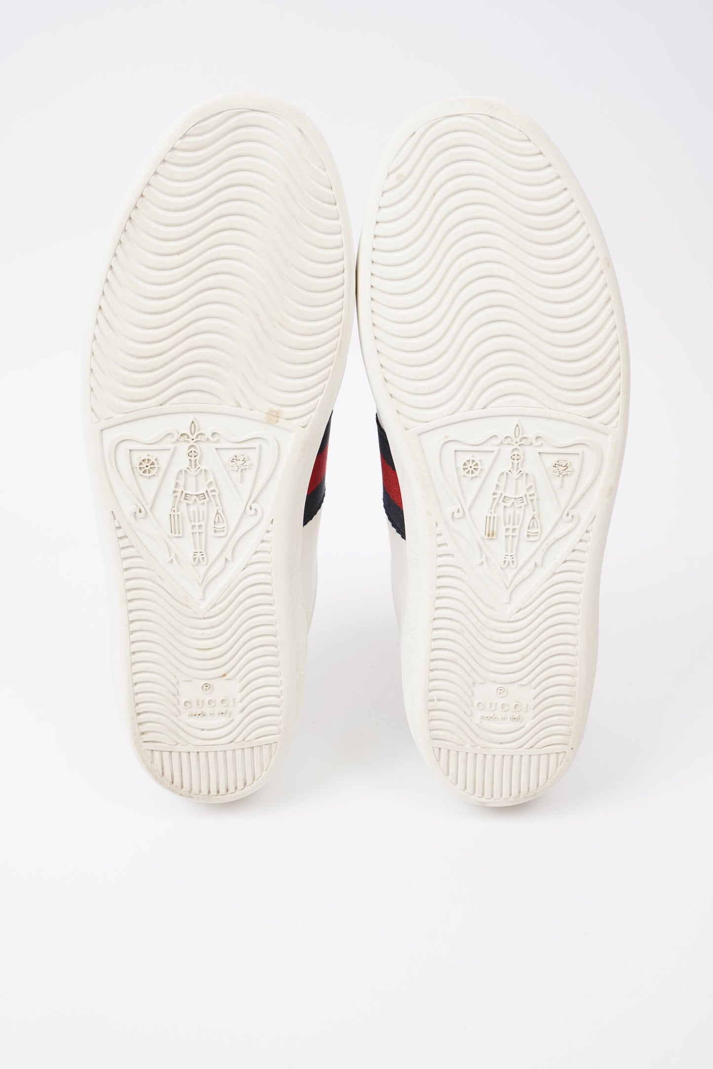 Gucci Ace Sneakers White / Navy / Red Leather EU 39 UK 6
