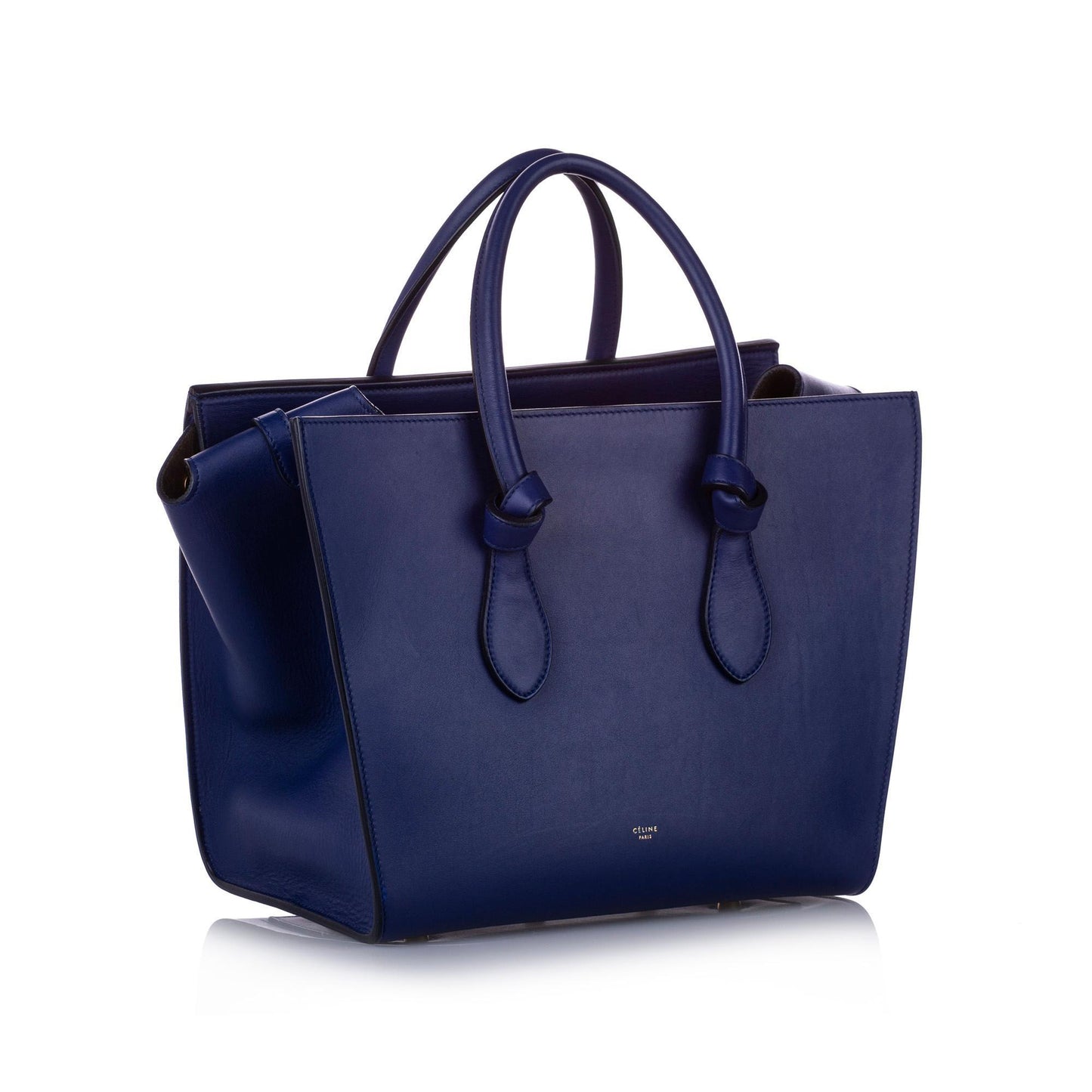 Celine Leather Small Tie Tote (SHG-10316)