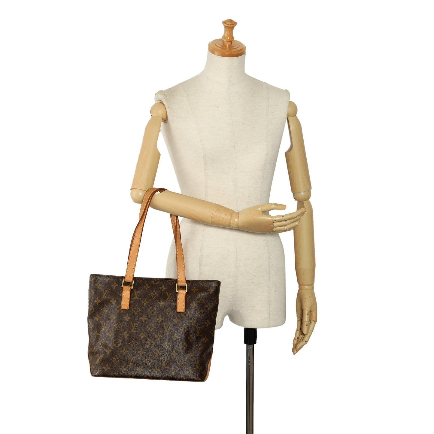 Brown Louis Vuitton Monogram Cabas Piano Tote Bag