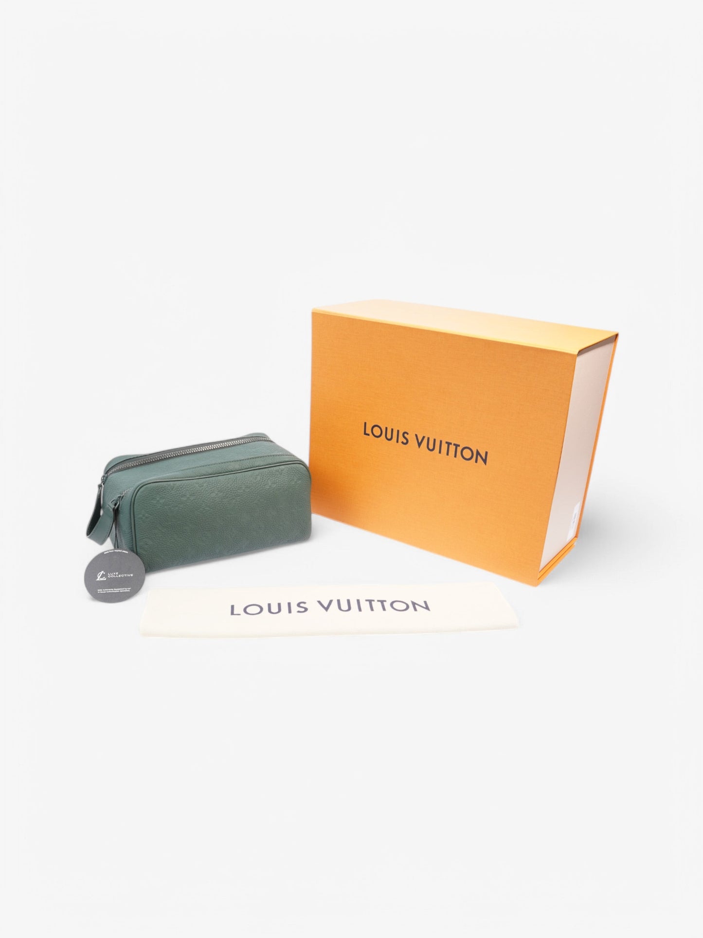 Louis Vuitton Dopp Kit Monogram Empreinte / Forest Green Empreinte Leather