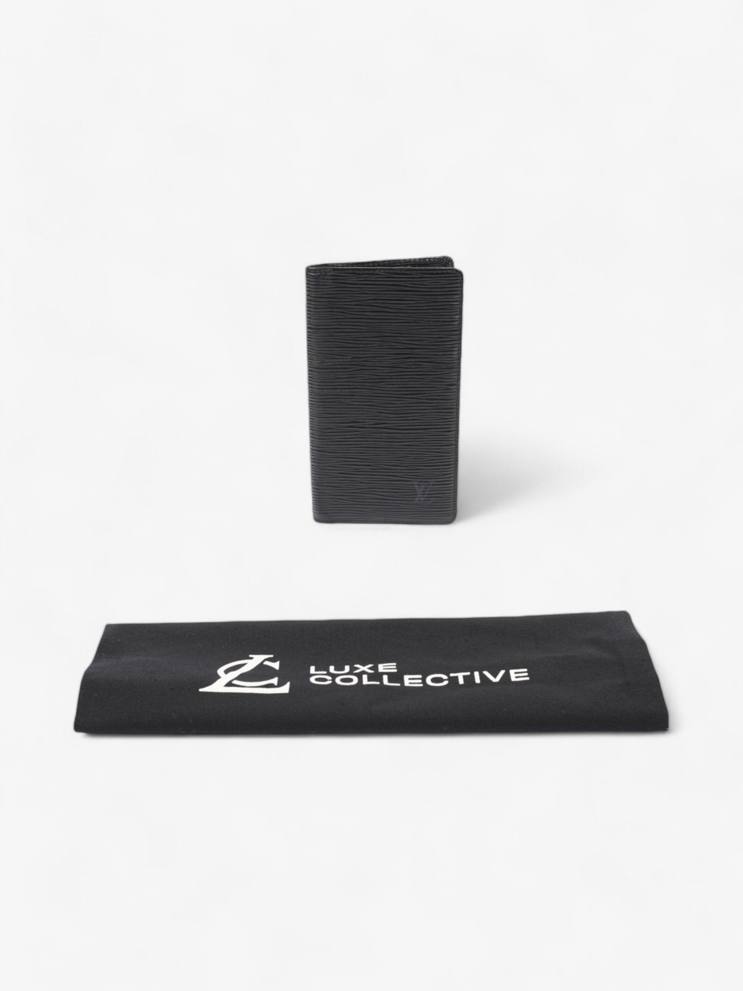 Louis Vuitton Pocket Agenda Cover Black Epi Leather