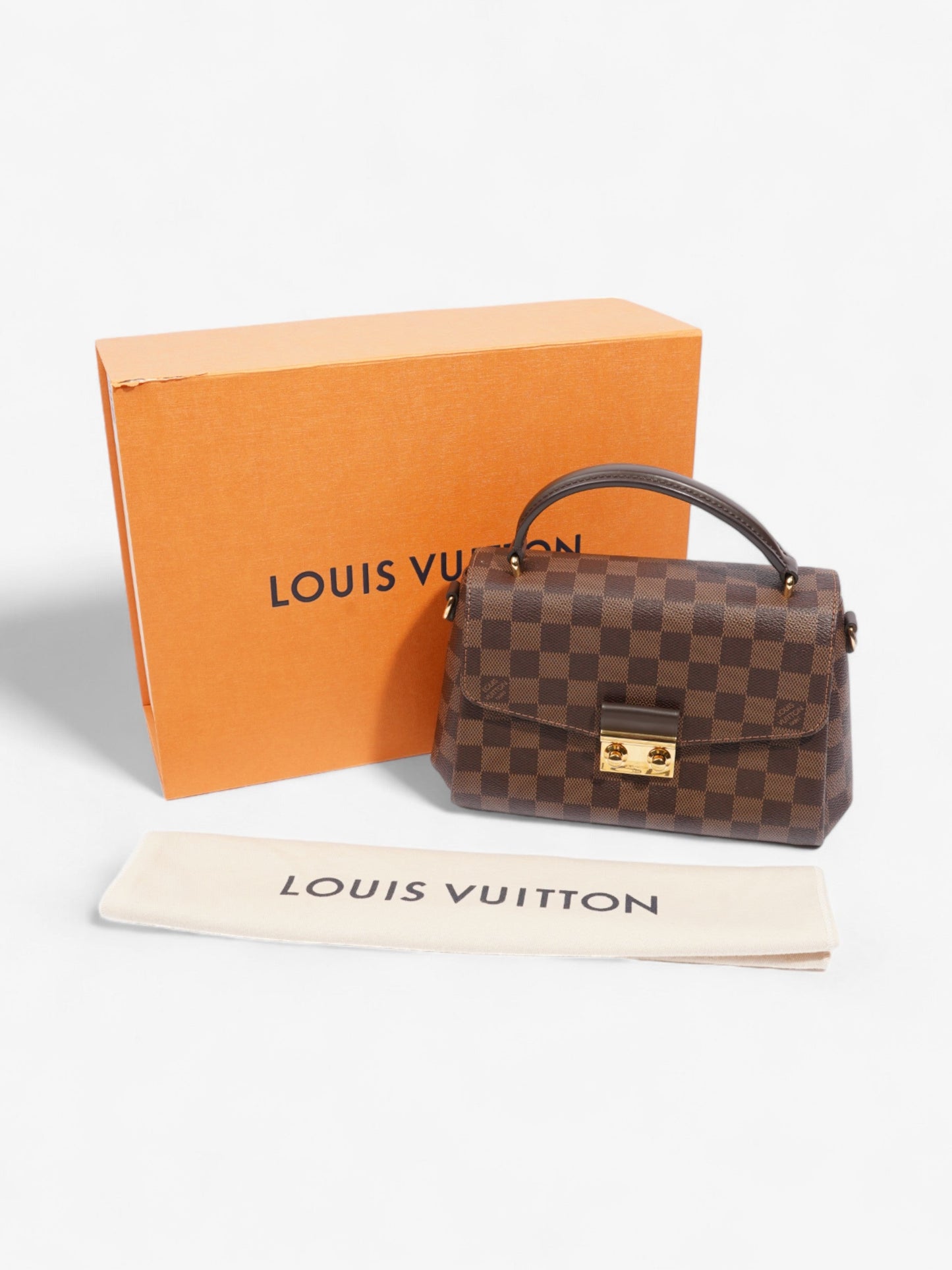 Louis Vuitton Croisette Damier Ebene Coated Canvas