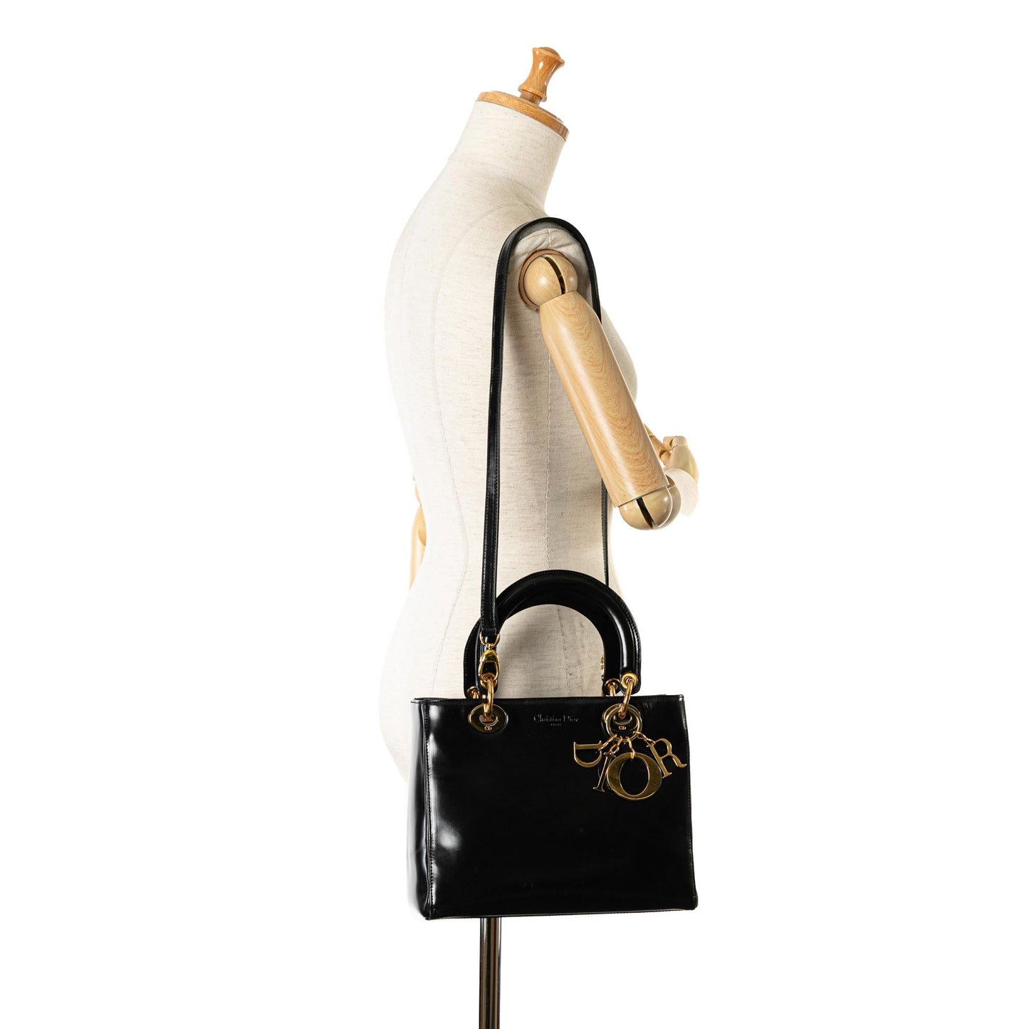 Dior Medium Patent Lady Dior (SHG-6fBji6)