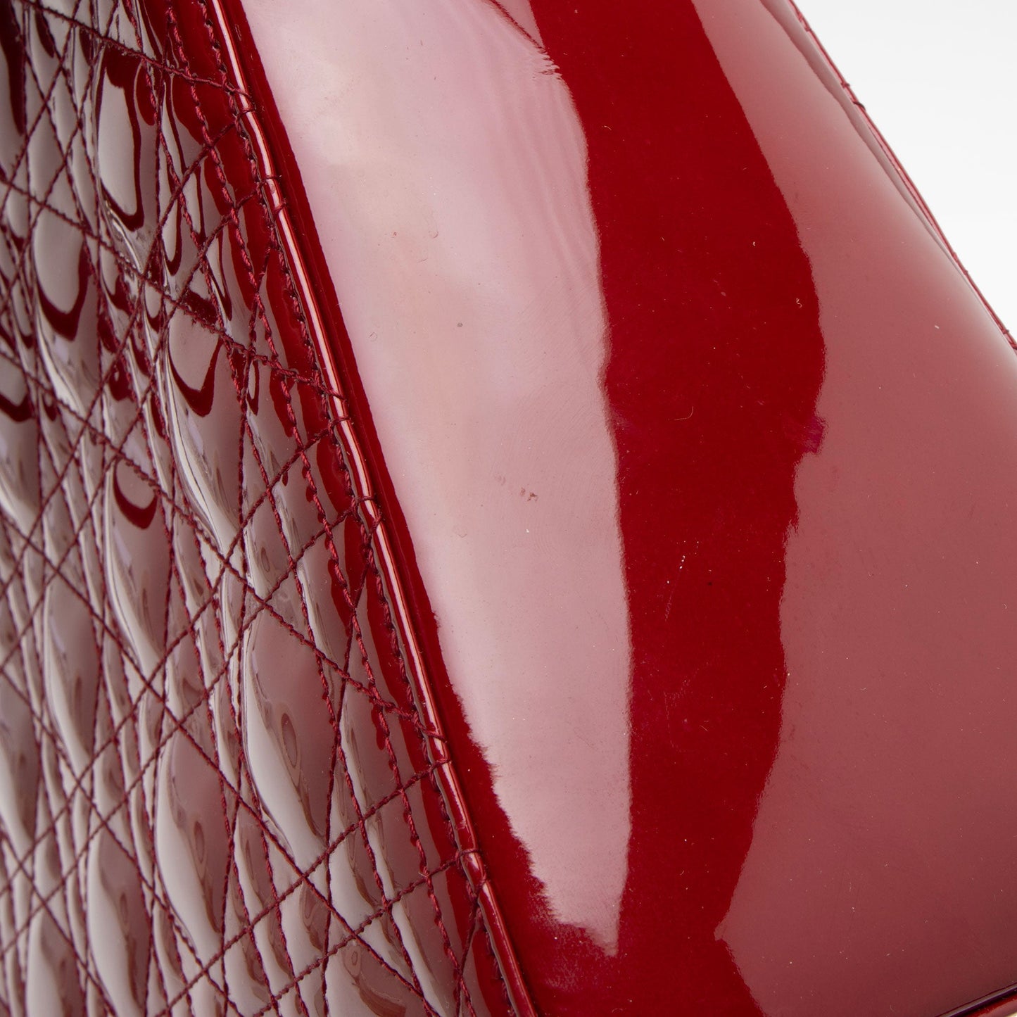 Dior Patent Leather Lady Dior Large Tote (SHF-Fee2T5)