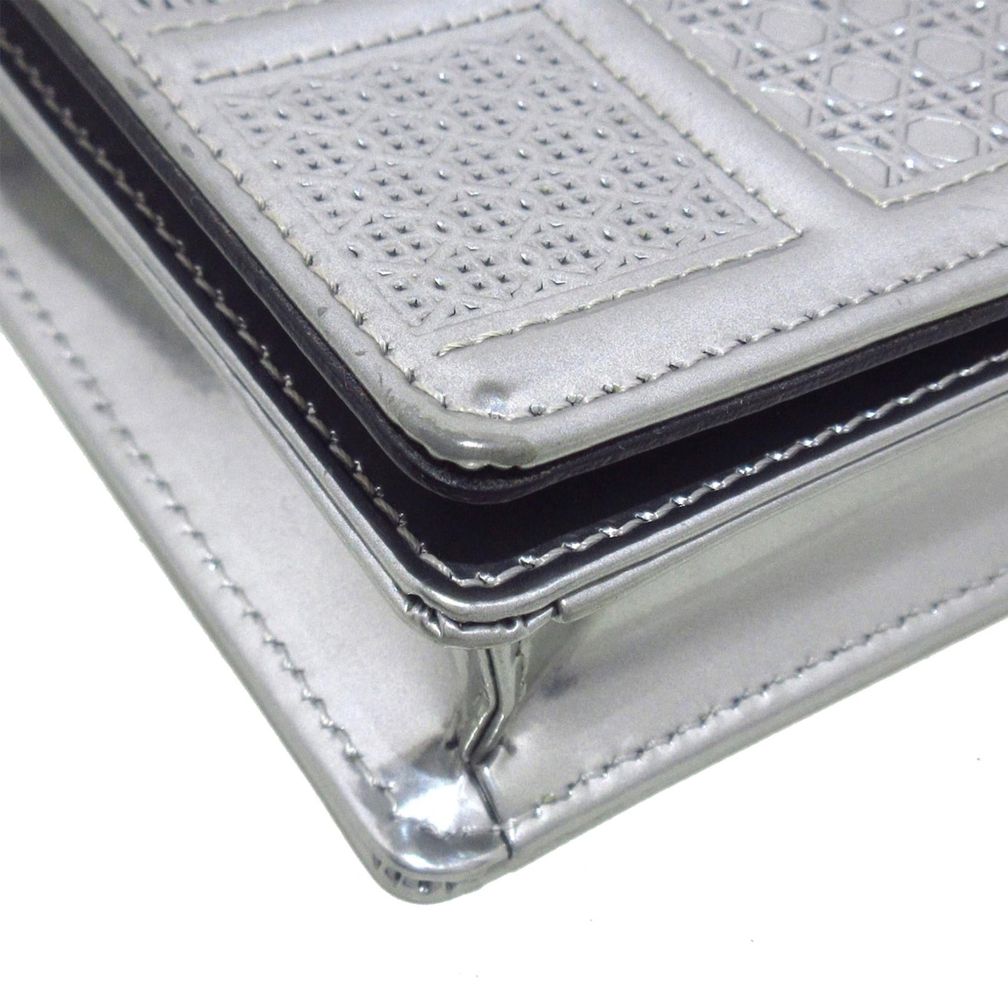 Dior Patent Microcannage Diorama Wallet on Chain (SHG-Lyb37J)