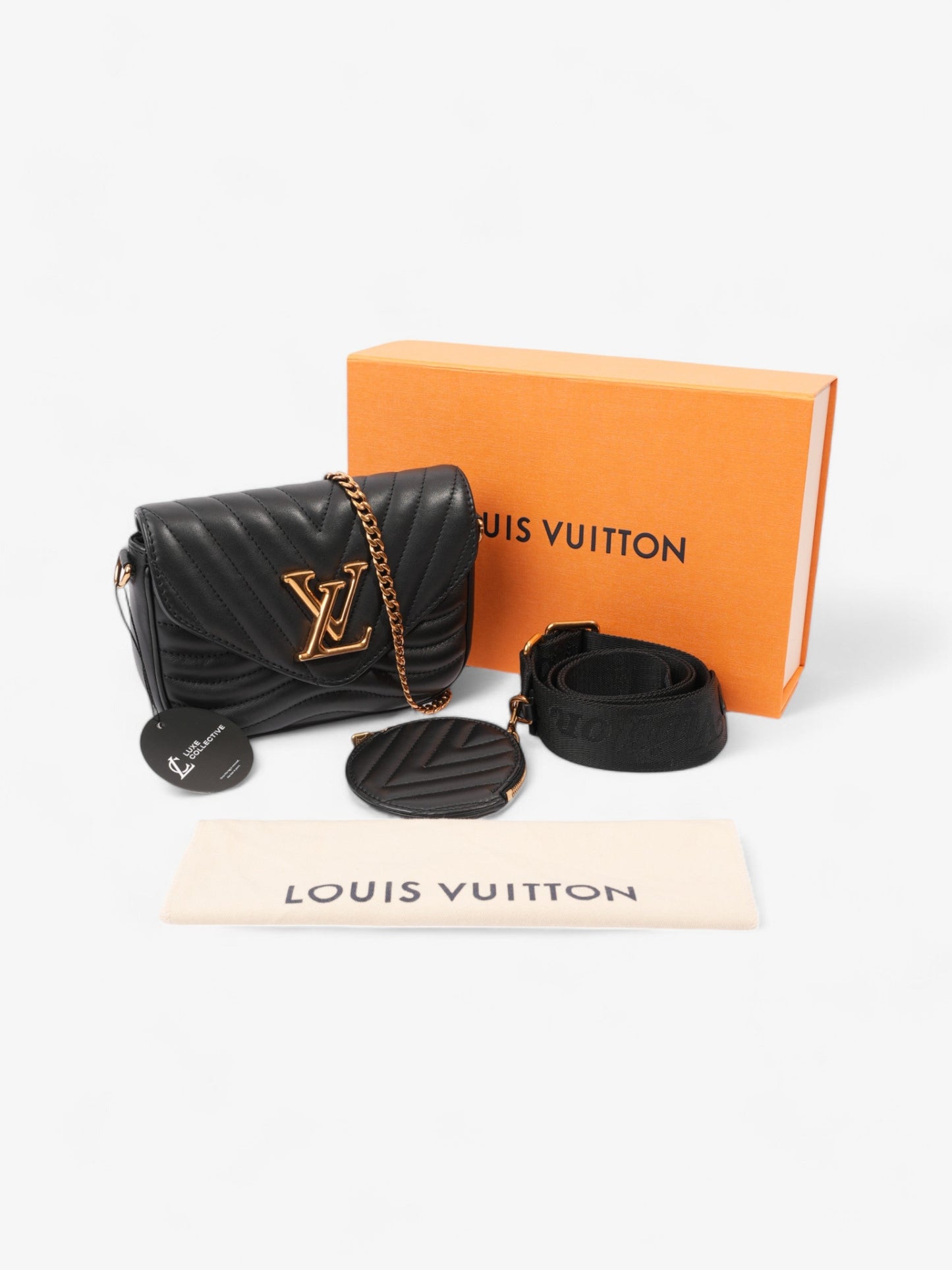 Louis Vuitton New Wave Multi-Pochette Black Leather