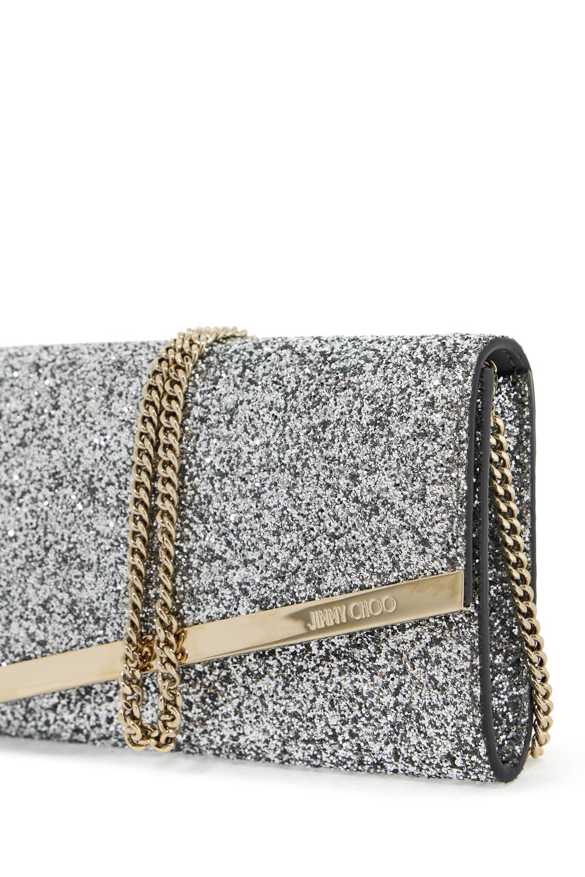 Jimmy Choo Glittered Emmie Clutch Women