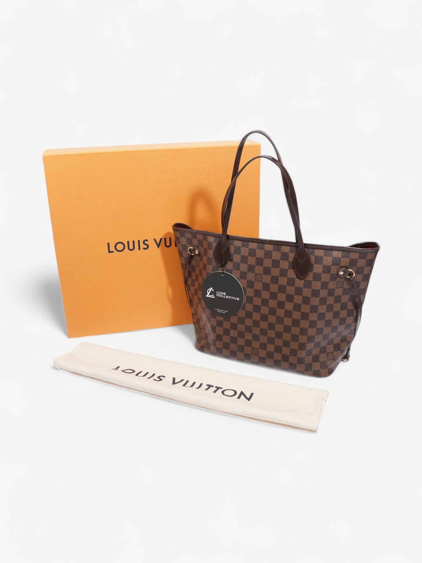 Louis Vuitton Neverfull Damier Ebene Coated Canvas MM