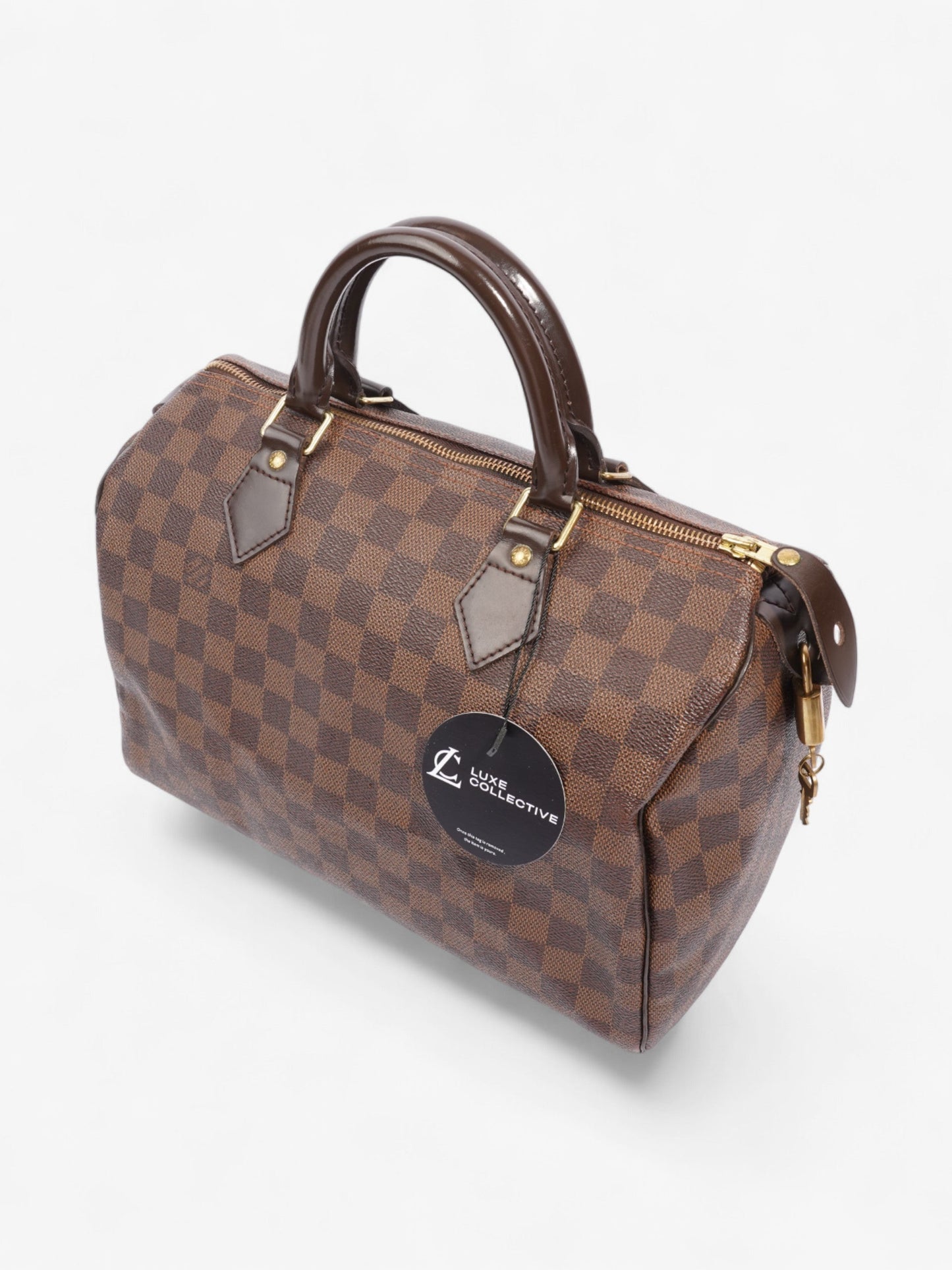 Louis Vuitton Speedy 30 Damier Ebene Coated Canvas