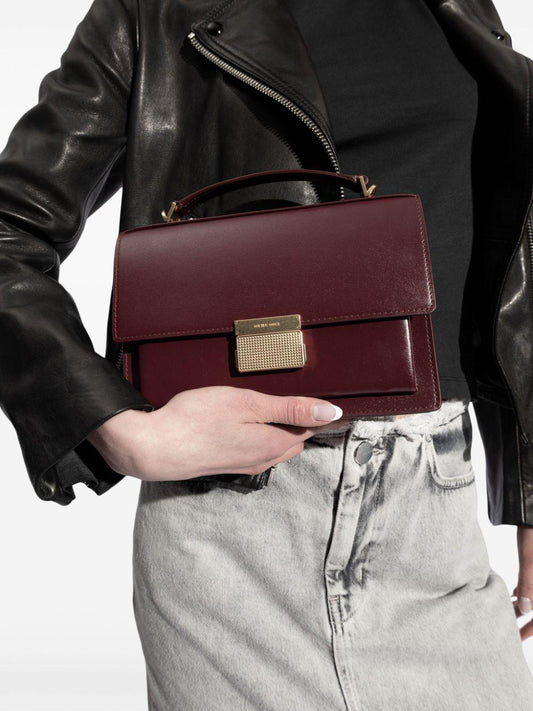'VENICE LEATHER HANDBAG WITH PALMELL