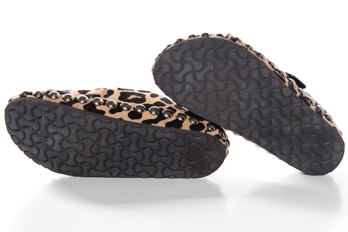 Giambattista Vall Leopard Print Calf Hair Slide Sandals SZ 40.5 Sale