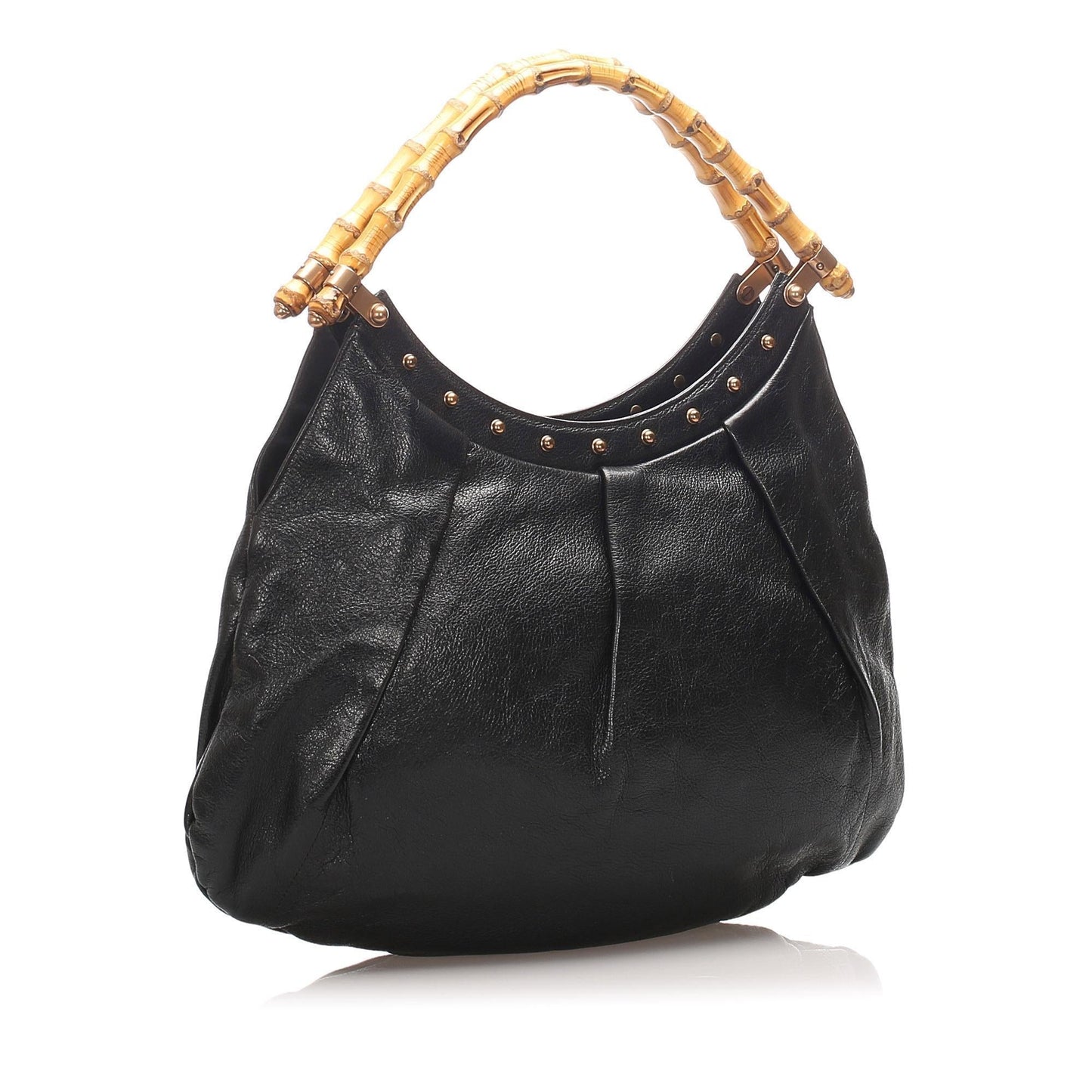 Gucci Leather Bamboo Tote (SHG-10596)