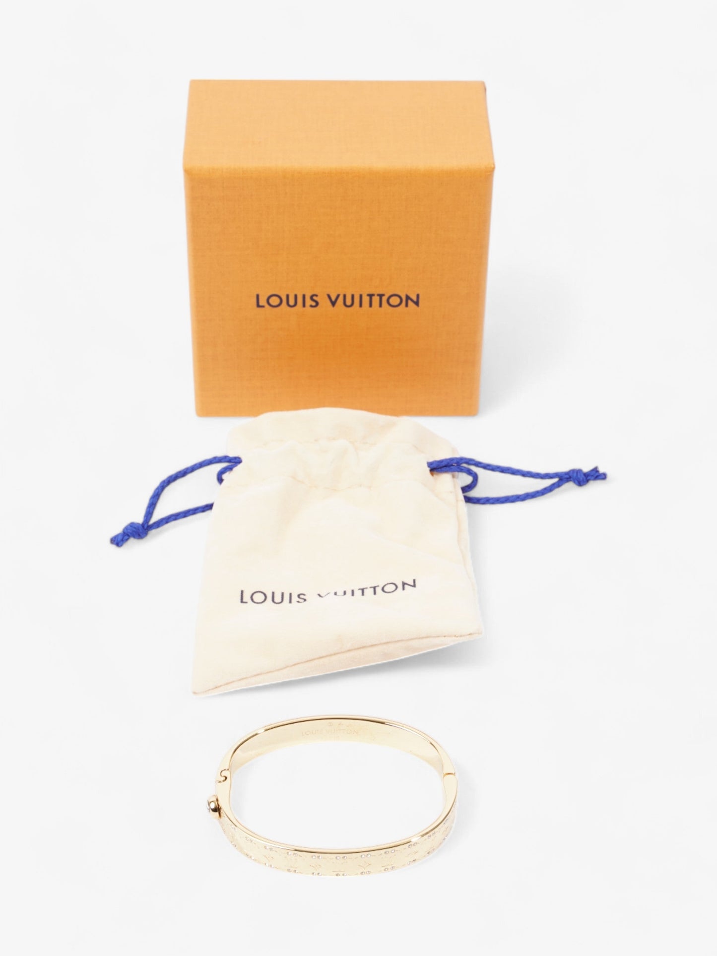 Louis Vuitton Nanogram Cuff Gold Base Metal S