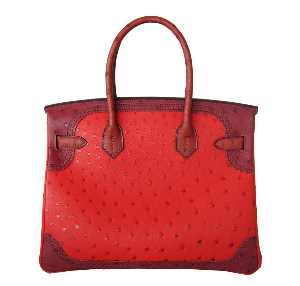 Hermès Birkin 30 Ghillies Bag Tri-Color Red - Limited Edition