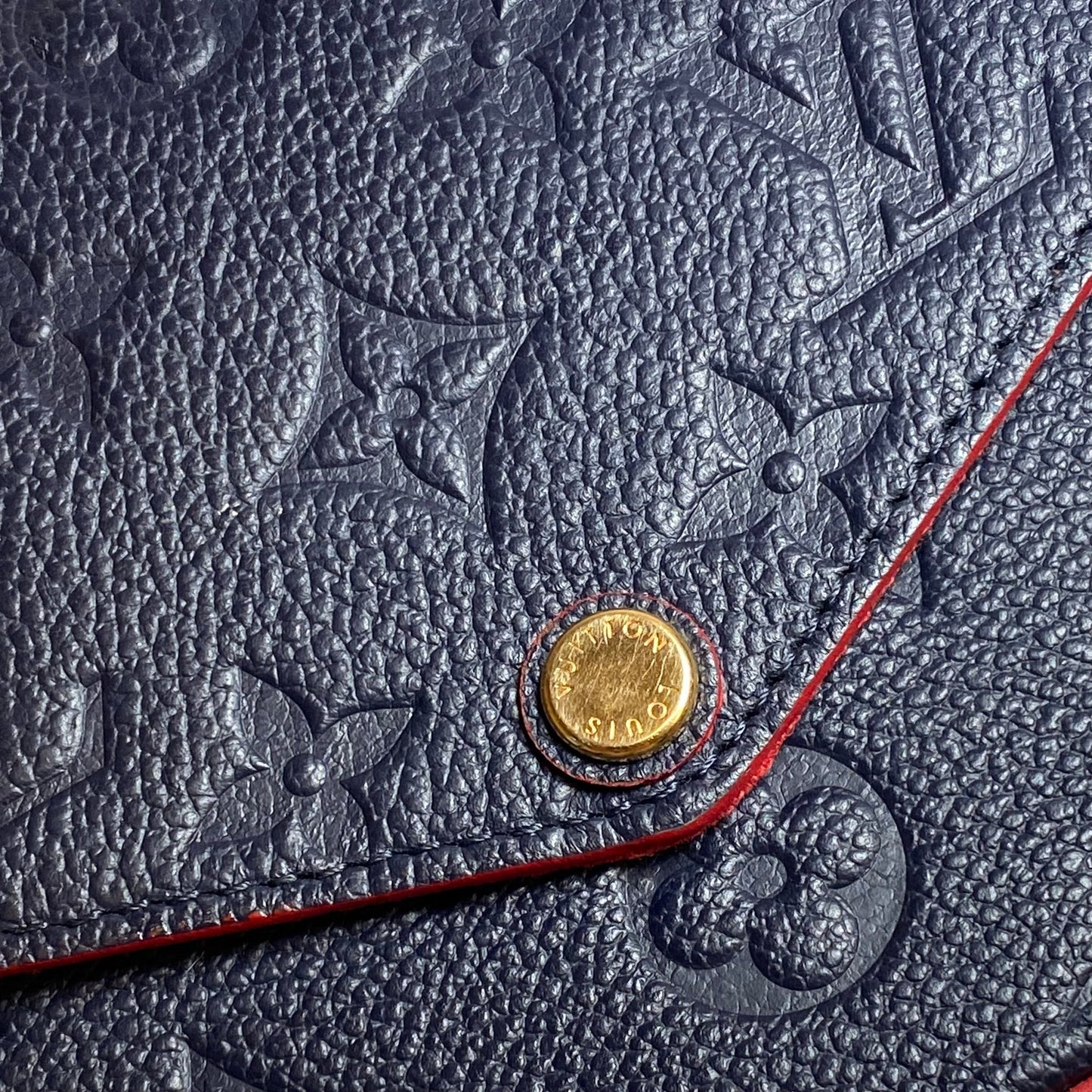 LOUIS VUITTON Felicie Pochette Navy Empreinte (3pc)